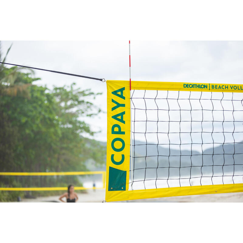 Beachvolleyballnetz 8,5 m × 1 m - BVN900 offizielle Maße gelb