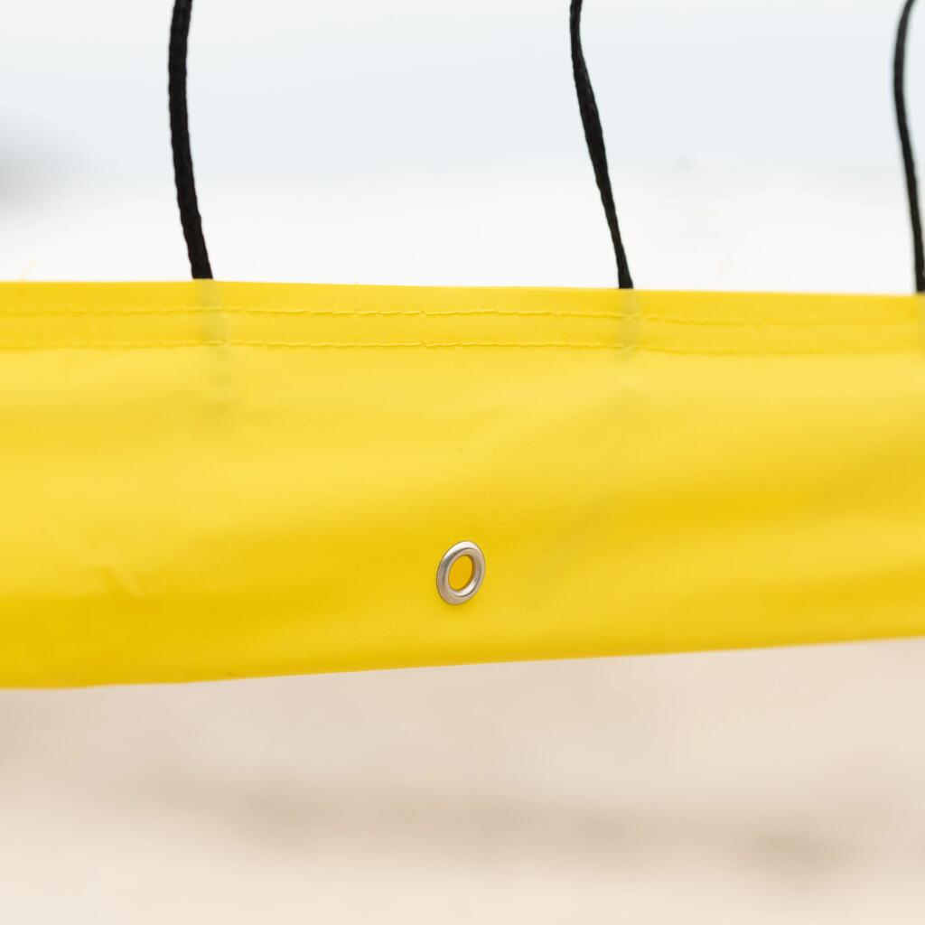 Oficialių matmenų paplūdimio tinklinio tinklas „BVN900“, geltonas