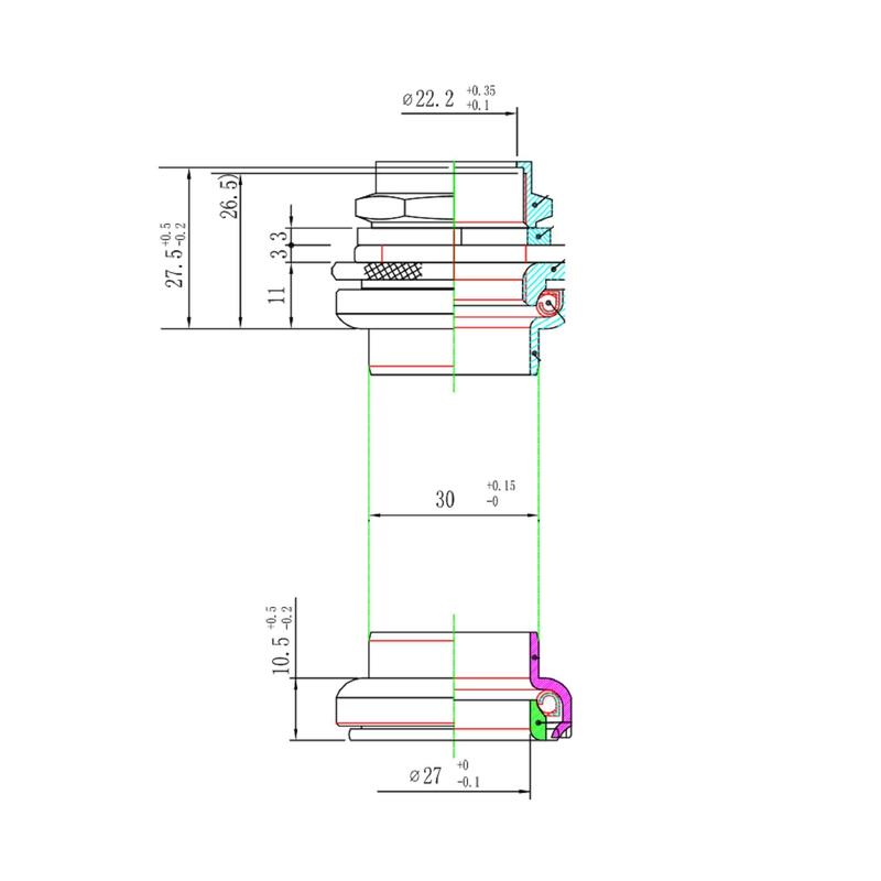 Rulmenți direcție Headset 1" cu șurub 