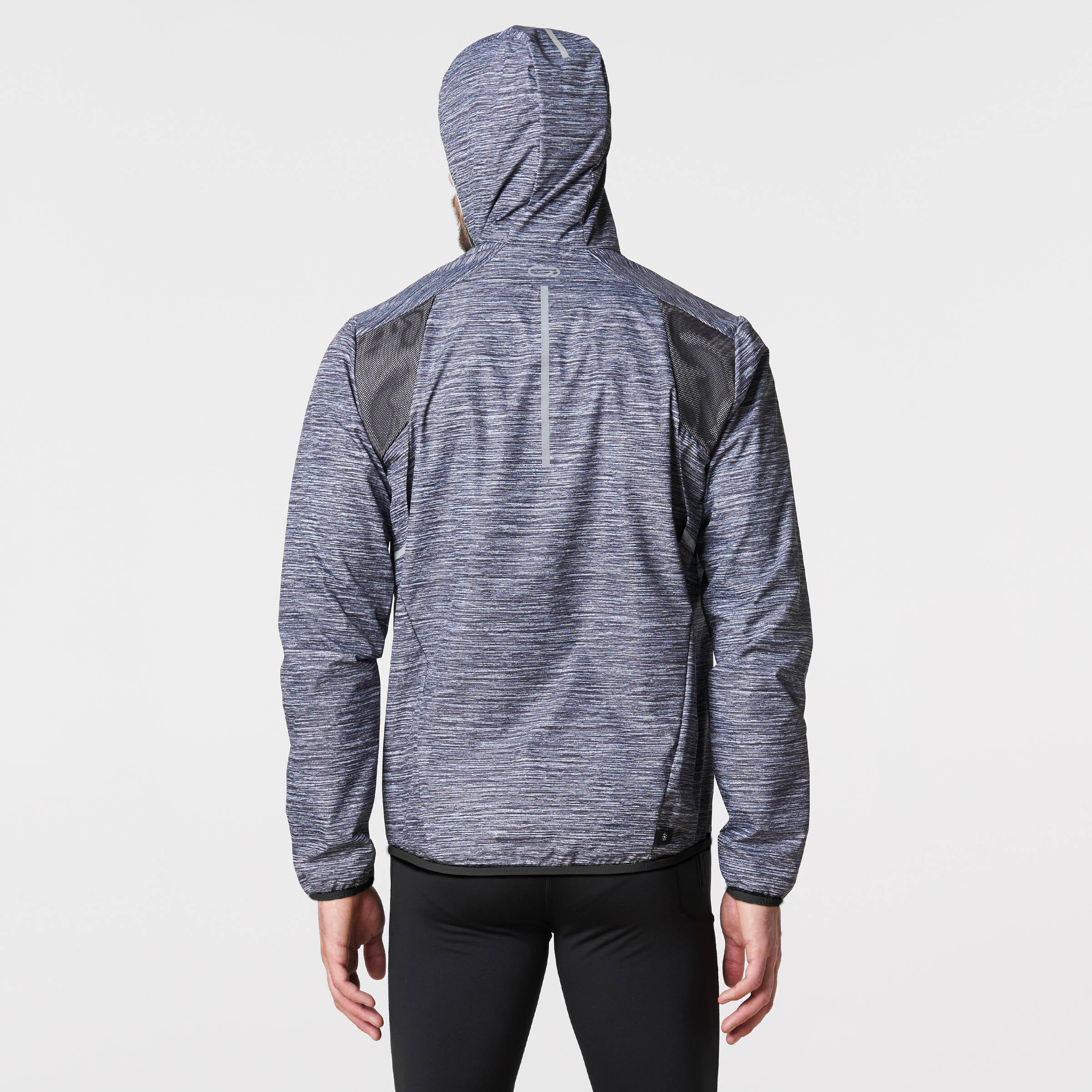 RUN RAIN men's running jacket grey -  5