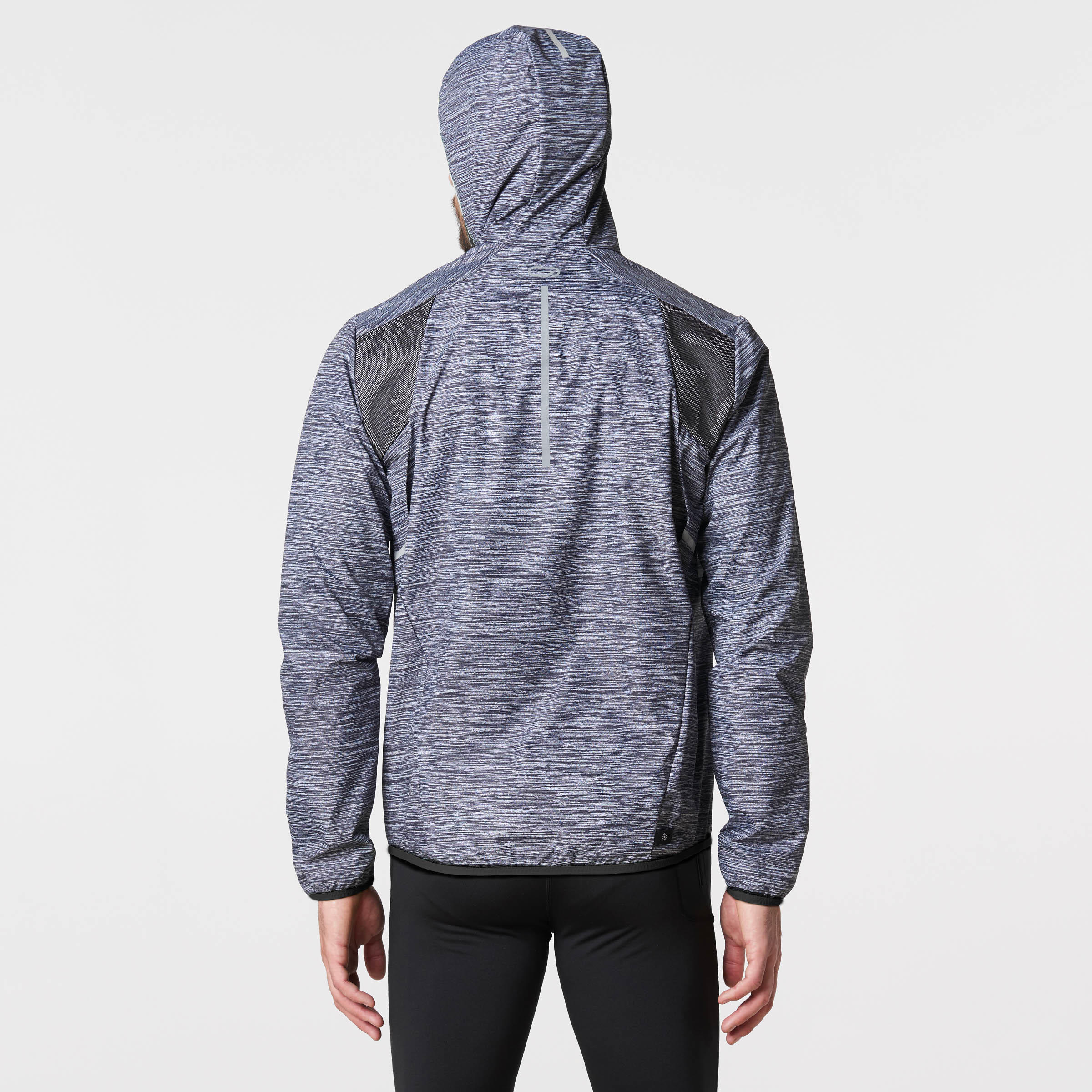 RUN RAIN men's running jacket grey 4/8