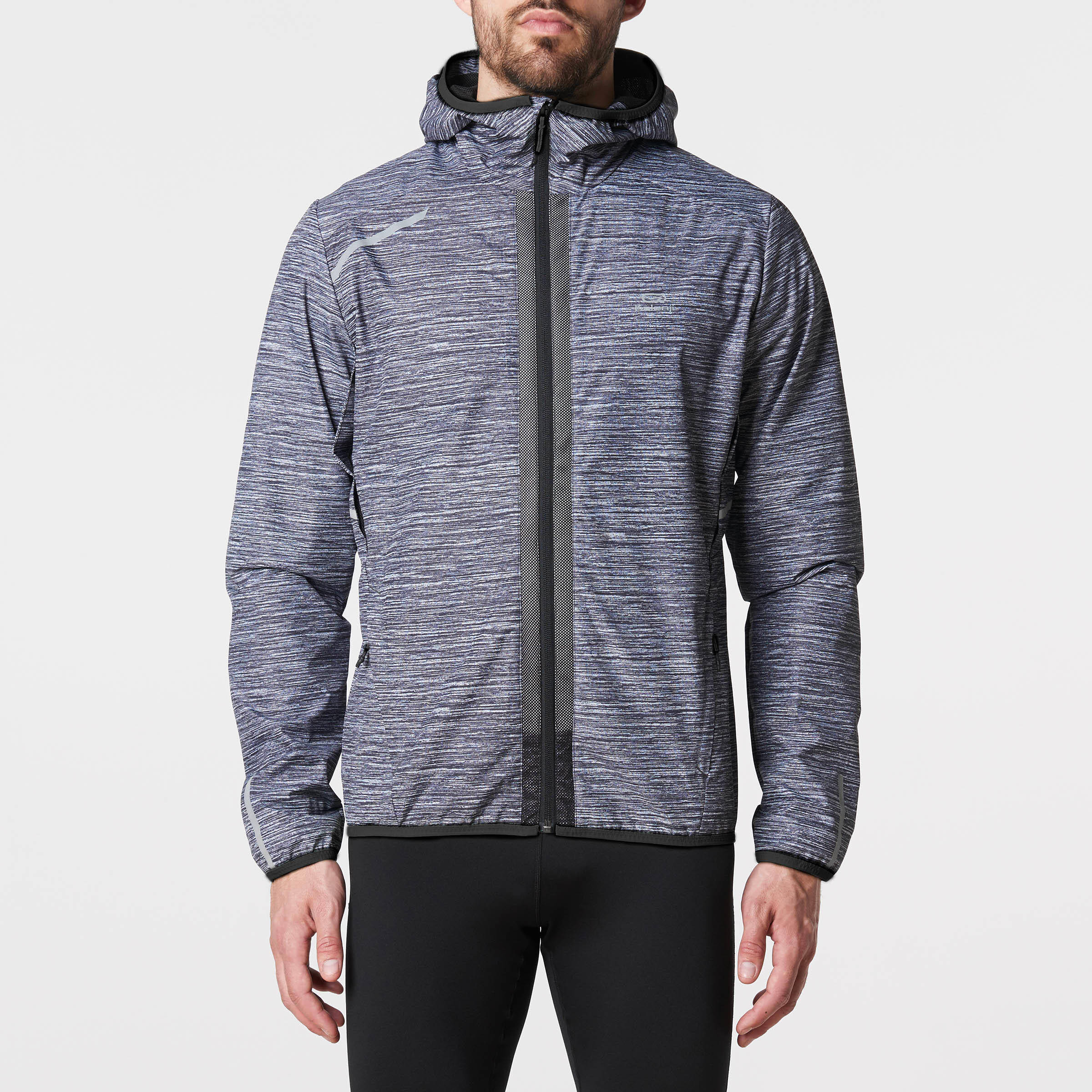 RUN RAIN men's running jacket grey -  3
