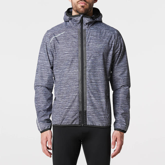 RUN RAIN men's running jacket grey