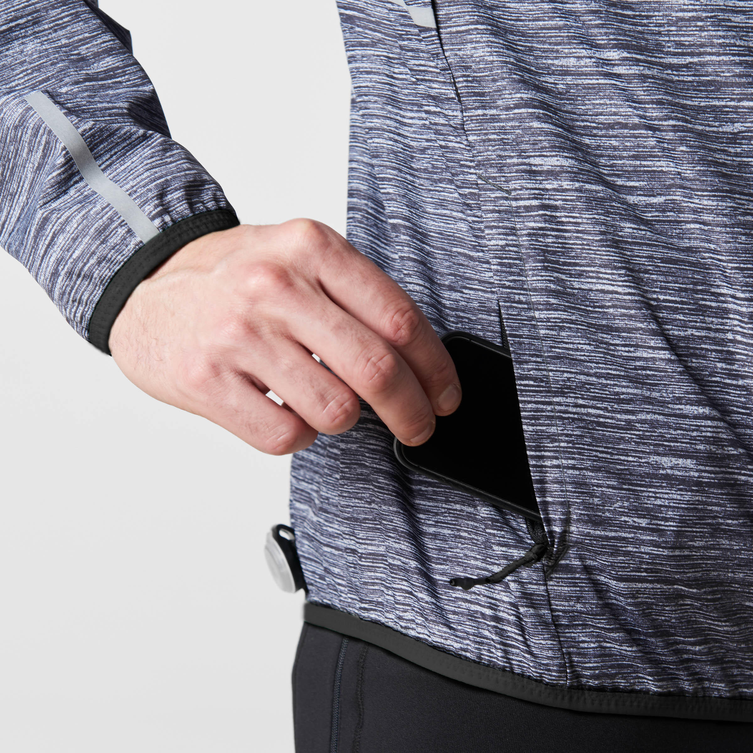 mens running jacket with phone pocket