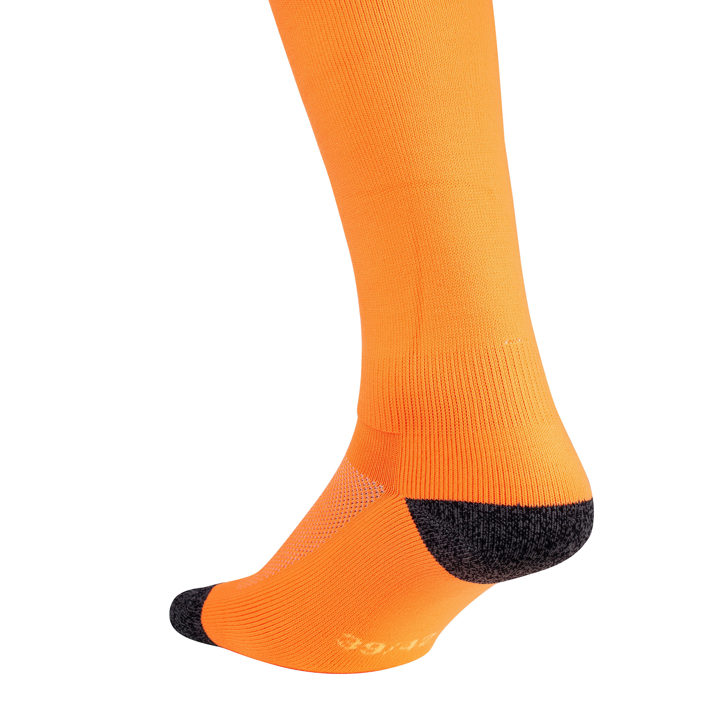 Kids' Field Hockey Socks FH500 - Neon Orange 2/4