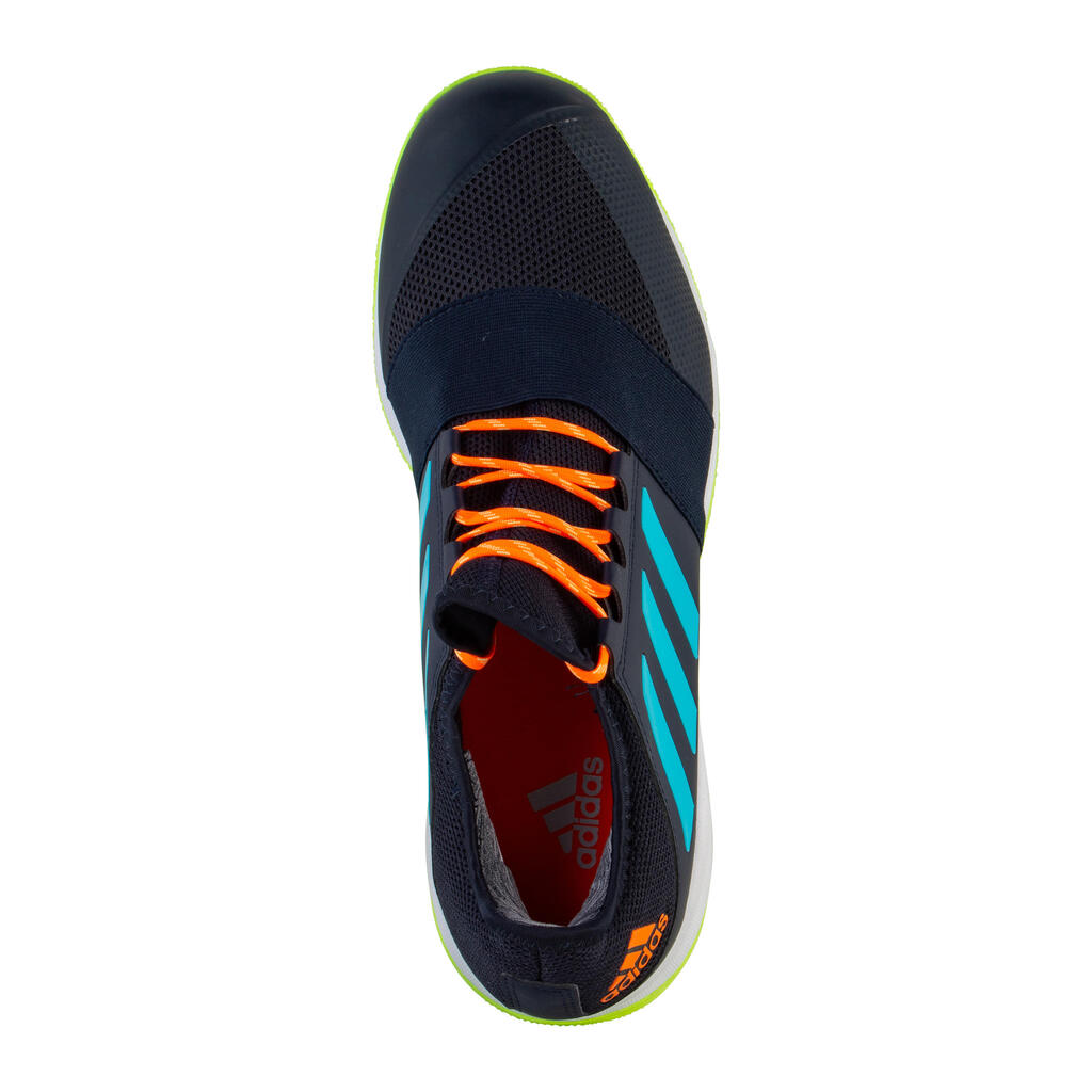 Pánska obuv na pozemný hokej pri strednej intenzite Divox 1.9S modro-oranžová