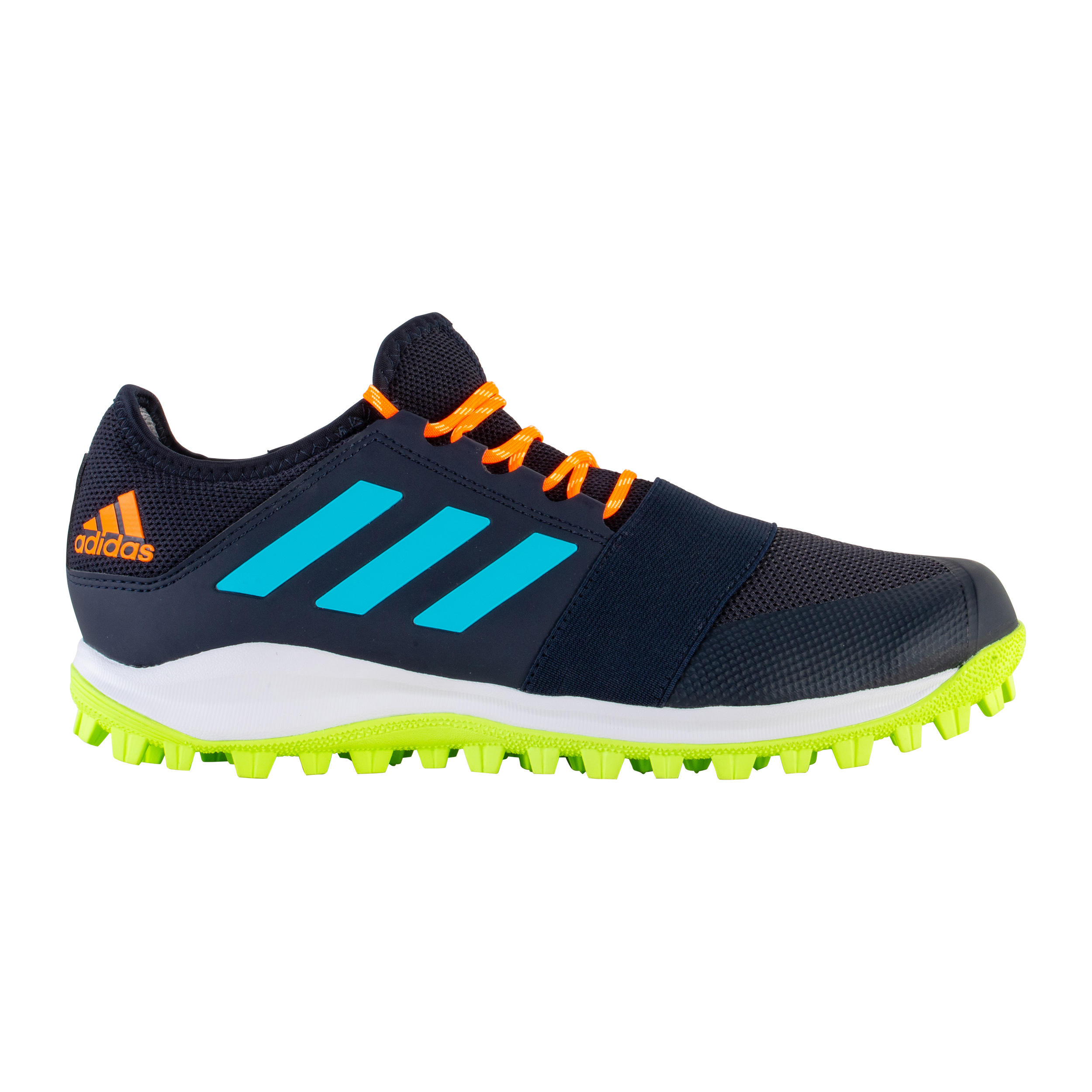 Scarpe hockey su prato adulto DIVOX 1.9S blu-arancione ADIDAS | DECATHLON