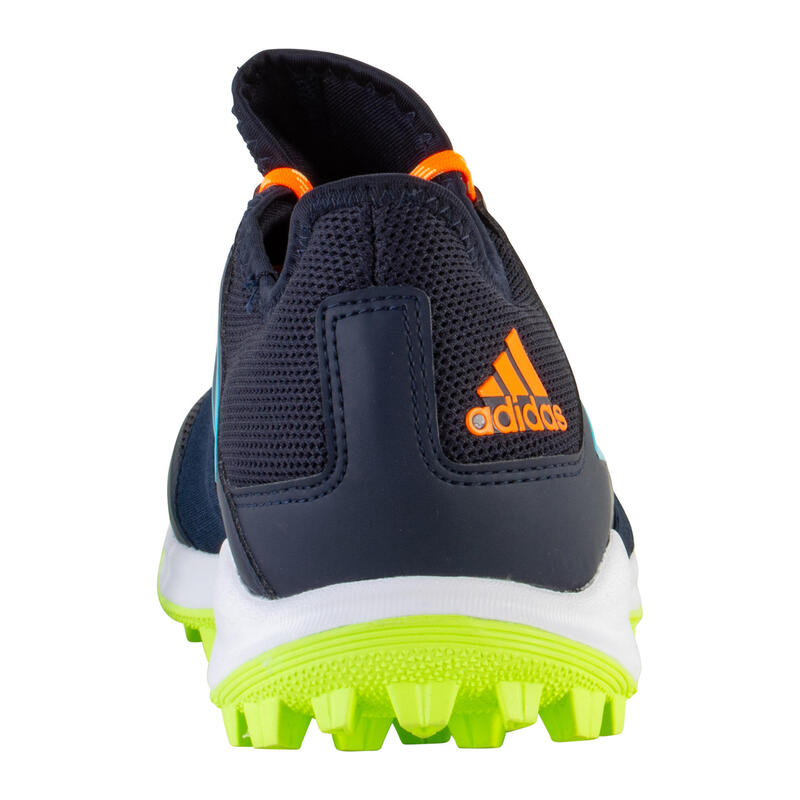 Zapatillas Hockey Hierba Adidas Divox 1.9S adulto Azul marino naranja