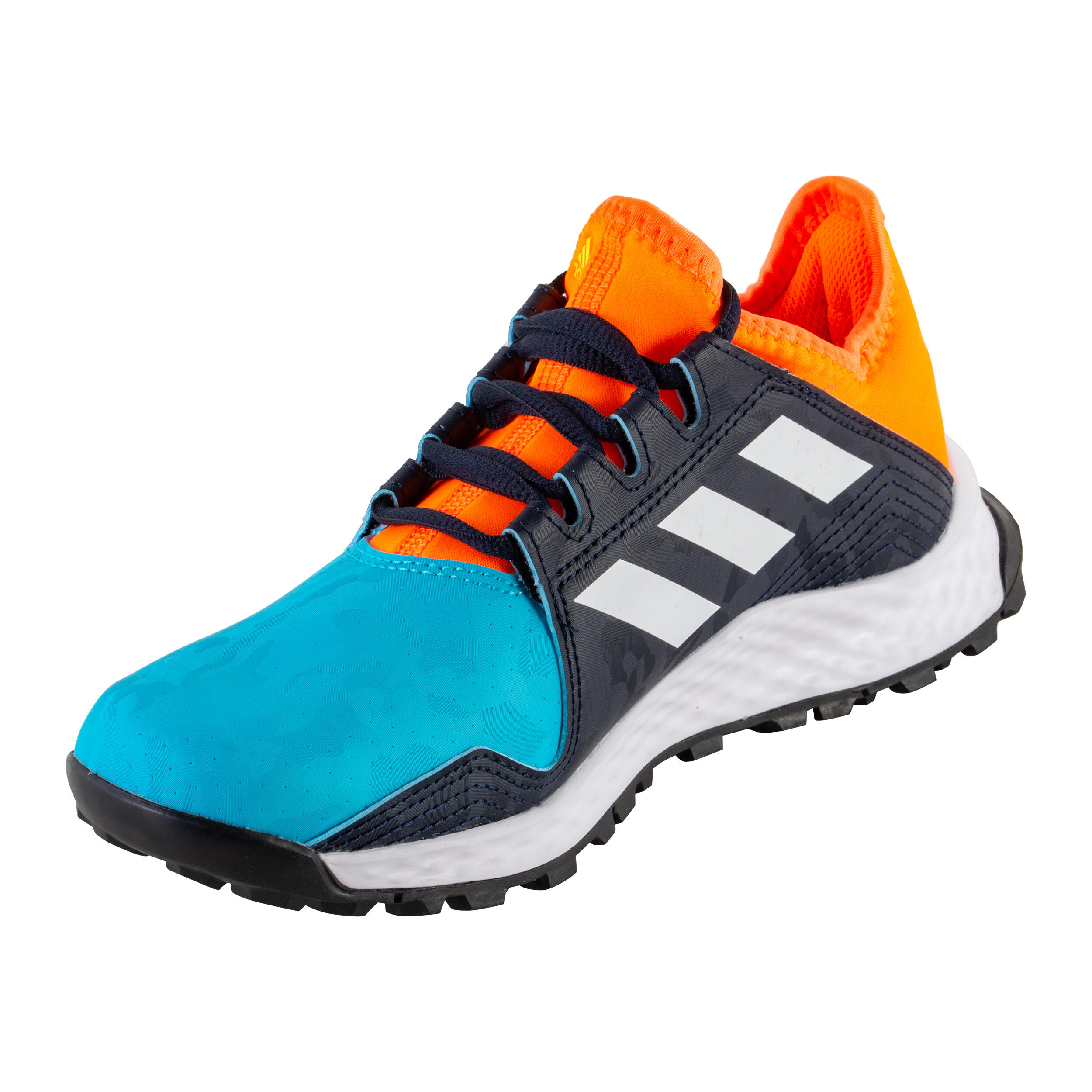 Kids' Moderate-Intensity Hockey Shoes Youngstar - Blue/Orange 3/7