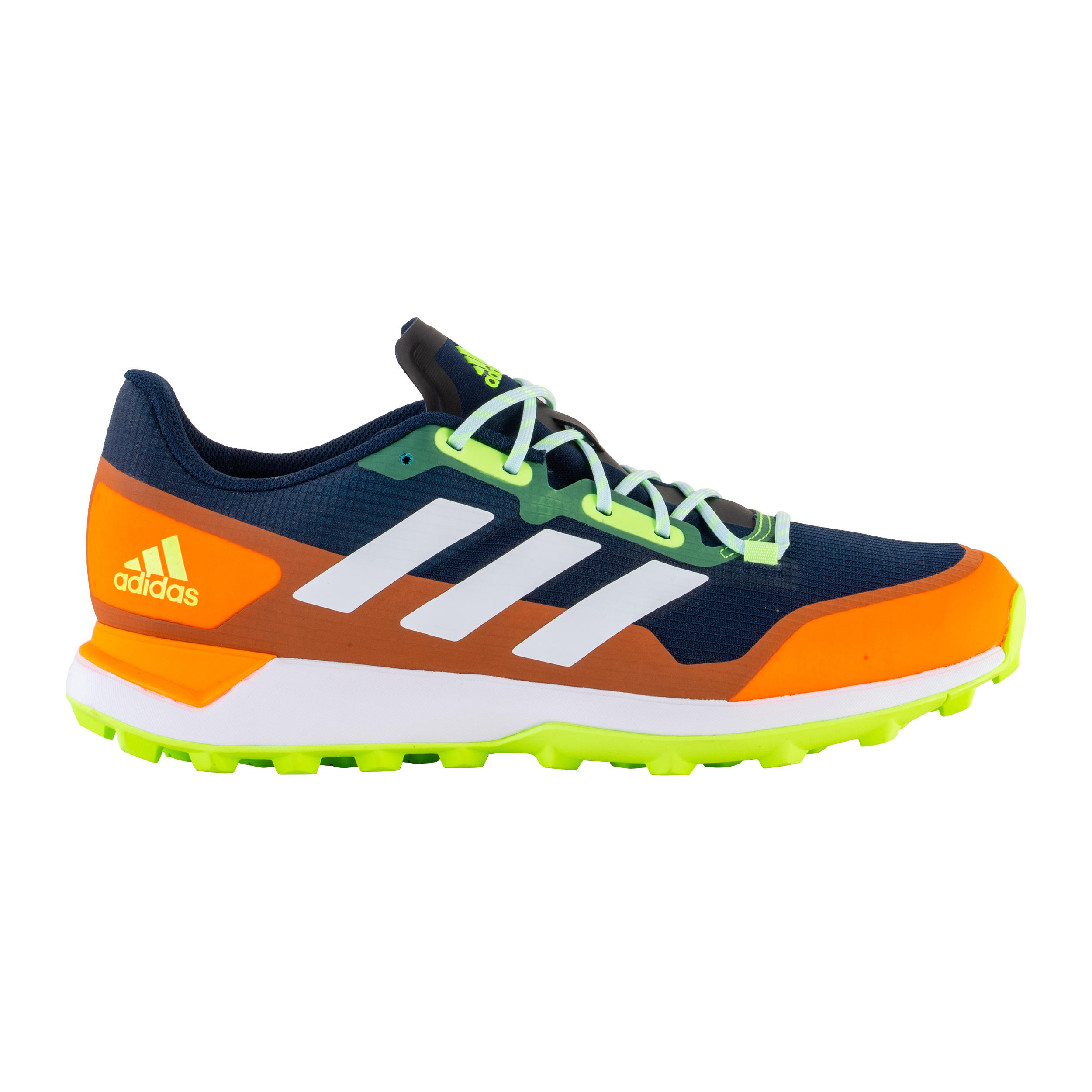 Zapatillas de hockey hombre intensidad media elevada Zone Dox 1.9S azul  naranja ADIDAS | Decathlon