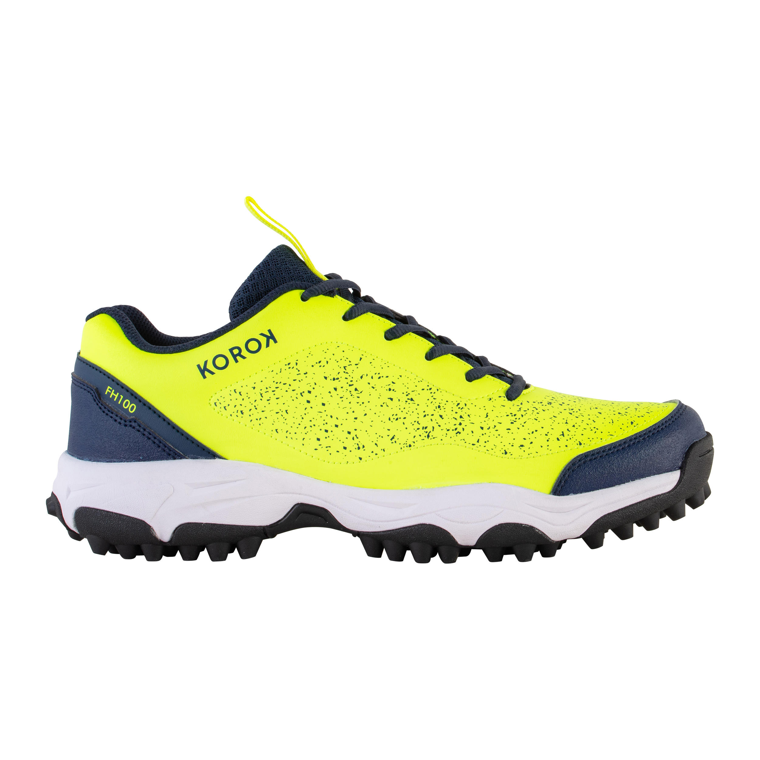 Adult Low Intensity Field Hockey Shoes FH100 - Yellow/Blue 1/7