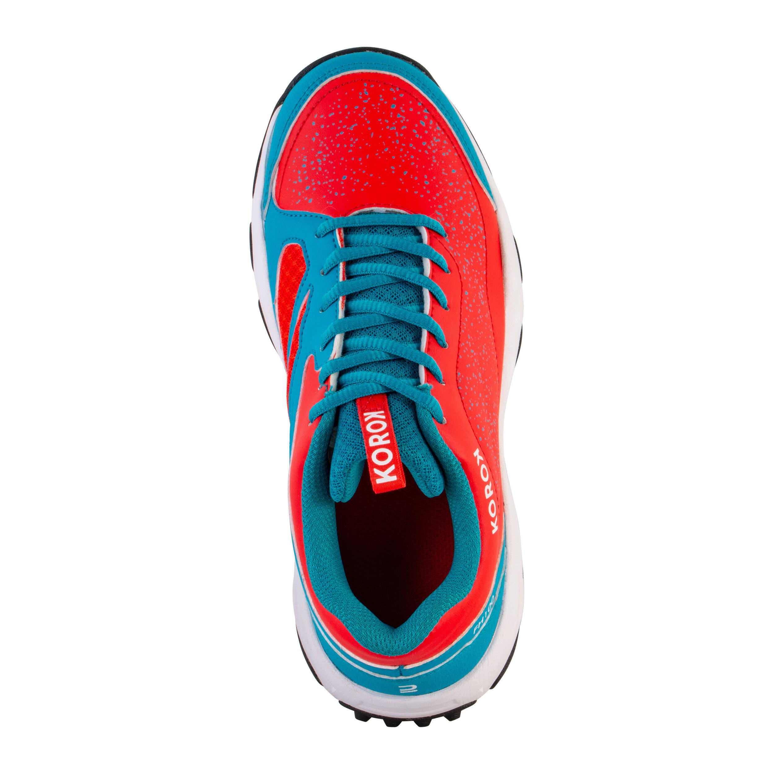 Kids Hockey Shoes FH100 - Red and Blue -  4