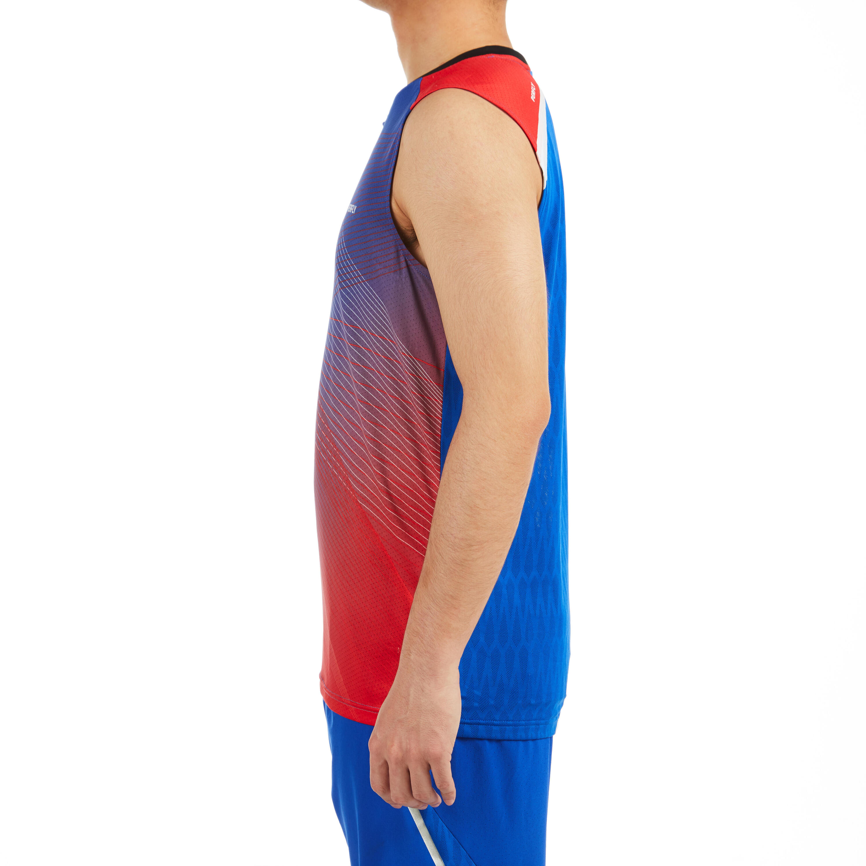 T-Shirt 990 M BLUE RED 3/16