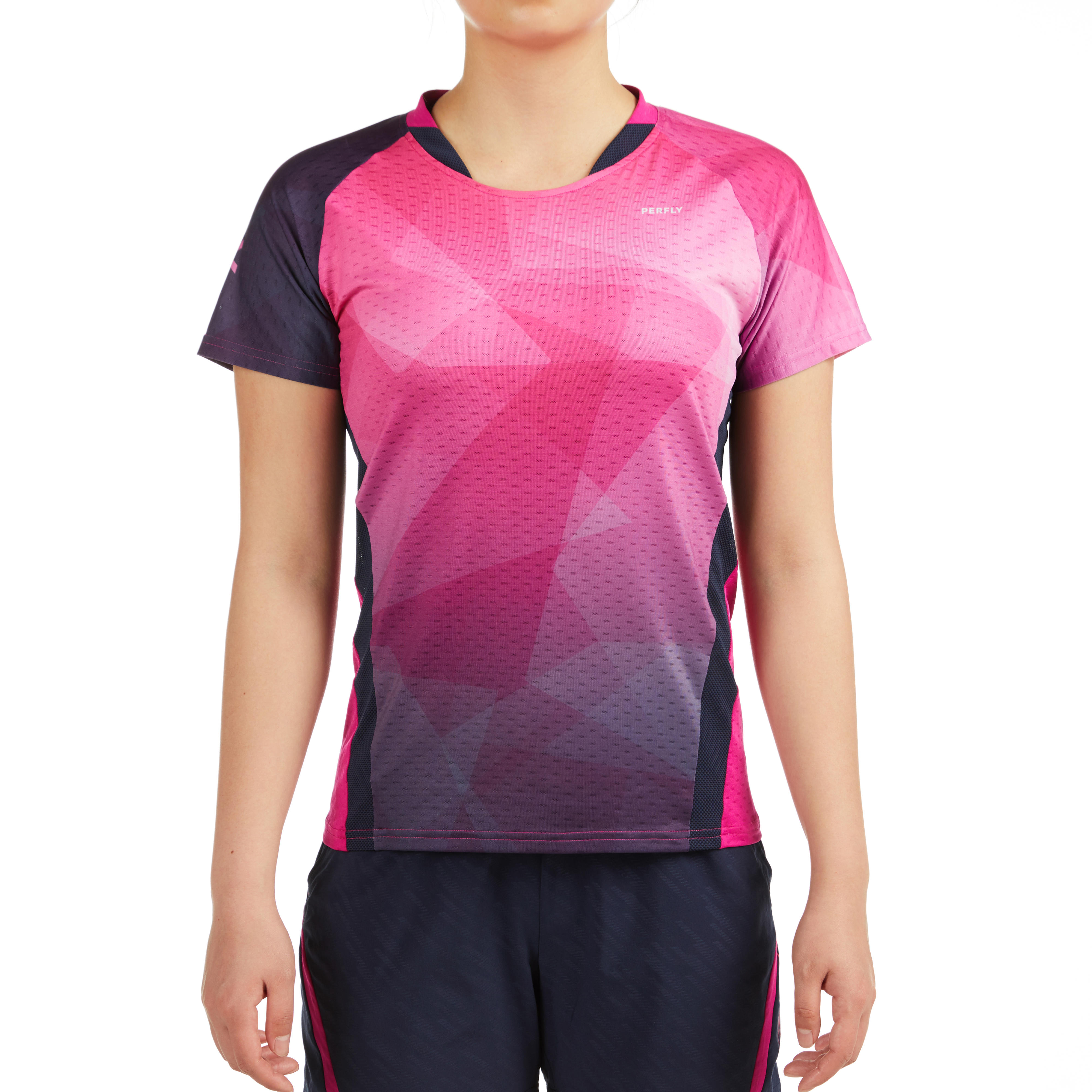 

T-Shirt 560 W Pink Navy -  By PERFLY | Decathlon, Blue/pink