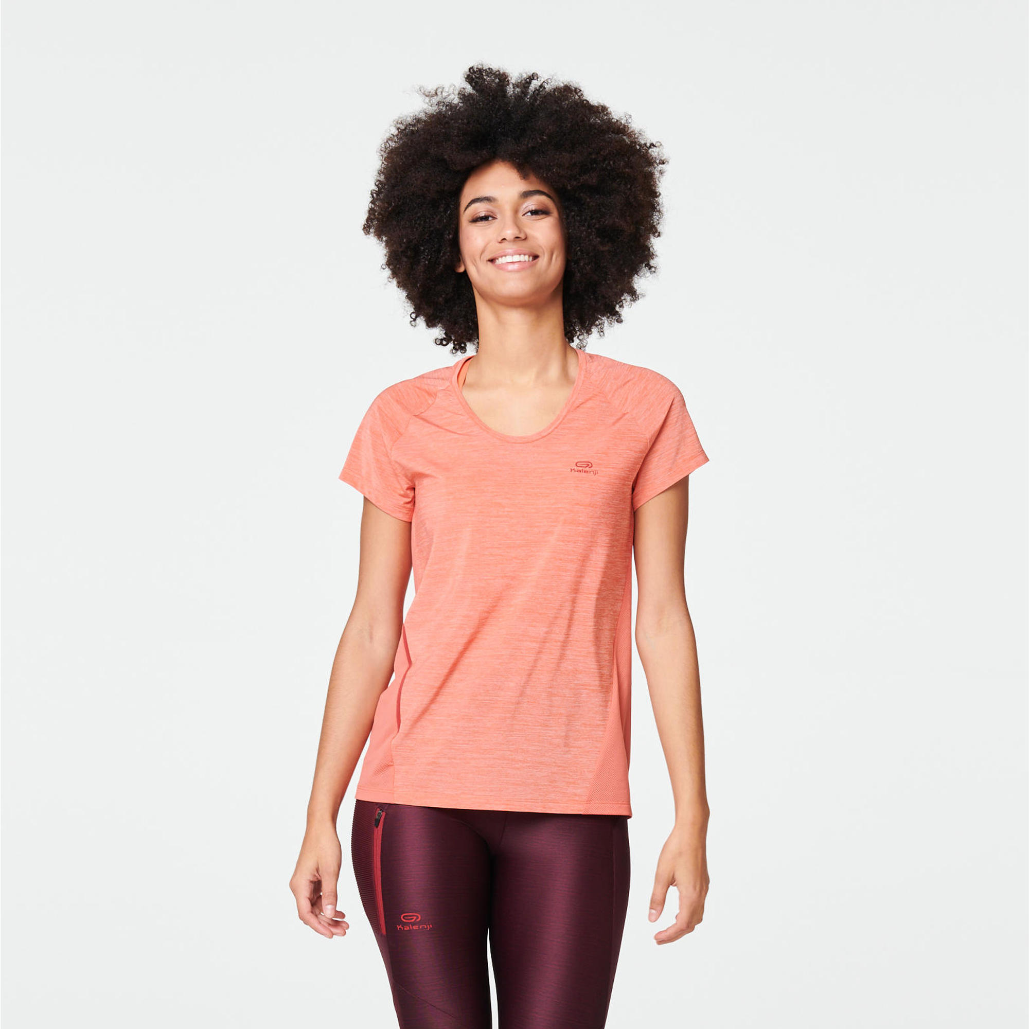 

Run Light Women'S T-Shirt - Terracotta Orange -  By KALENJI | Decathlon
