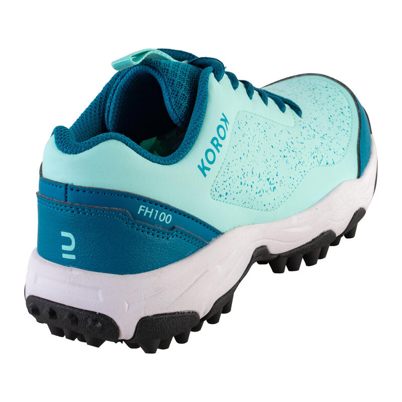 Adult Low Intensity Field Hockey Shoes FH100 Turquoise/Blue Decathlon