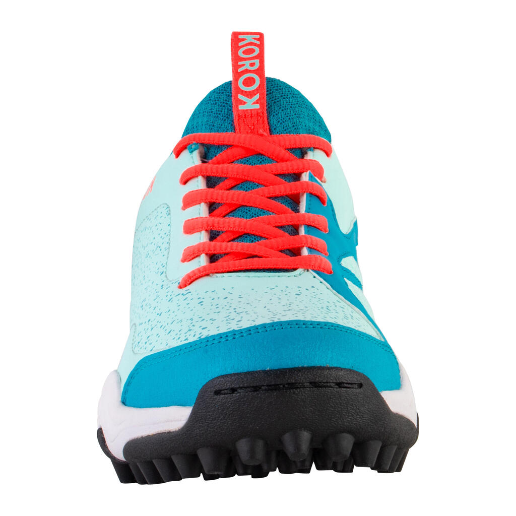 Kids' Low to Mid Intensity Field Hockey Shoes FH100 - Turquoise/Blue