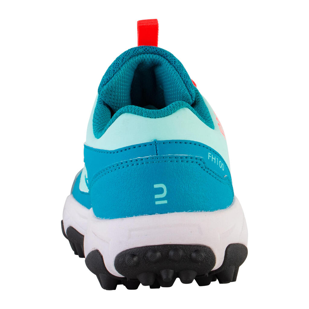 Kids' Low to Mid Intensity Field Hockey Shoes FH100 - Turquoise/Blue