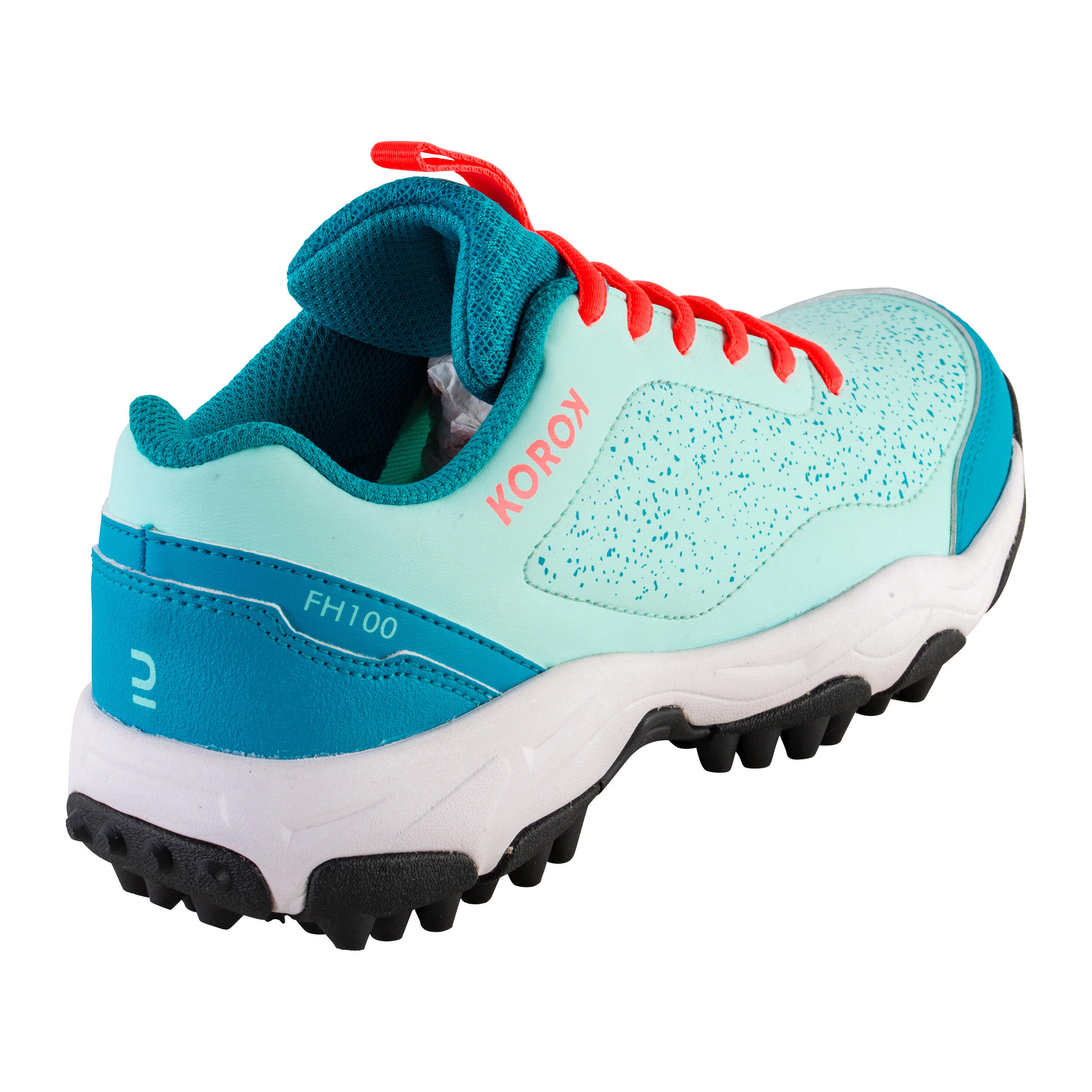 Kids' Low to Mid Intensity Field Hockey Shoes FH100 - Turquoise/Blue 2/7