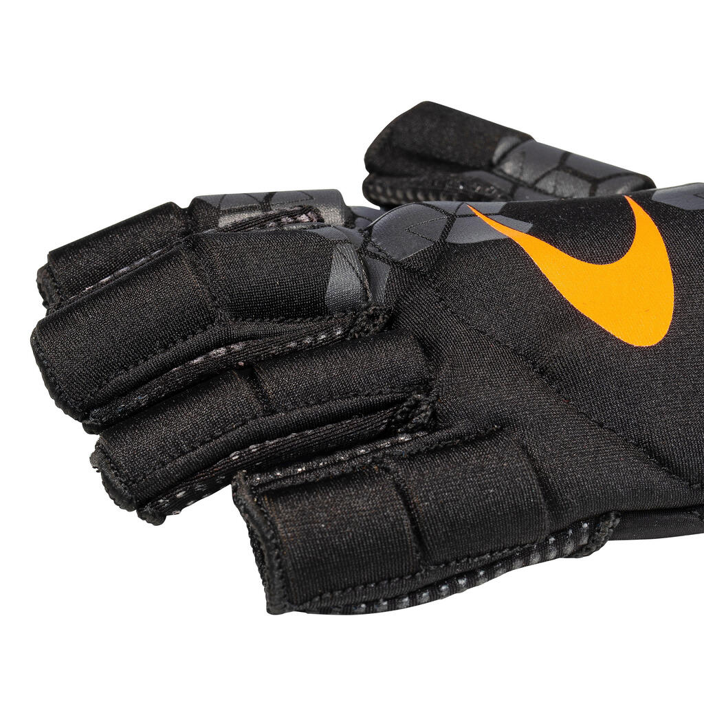 Kids'/Adult Moderate-Intensity 2 Knuckle Hockey Gloves Xlite Pro - Black/Orange
