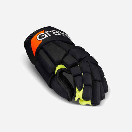 Ľavá rukavica pre dospelých na pozemný hokej (PC) Linestopper čierna