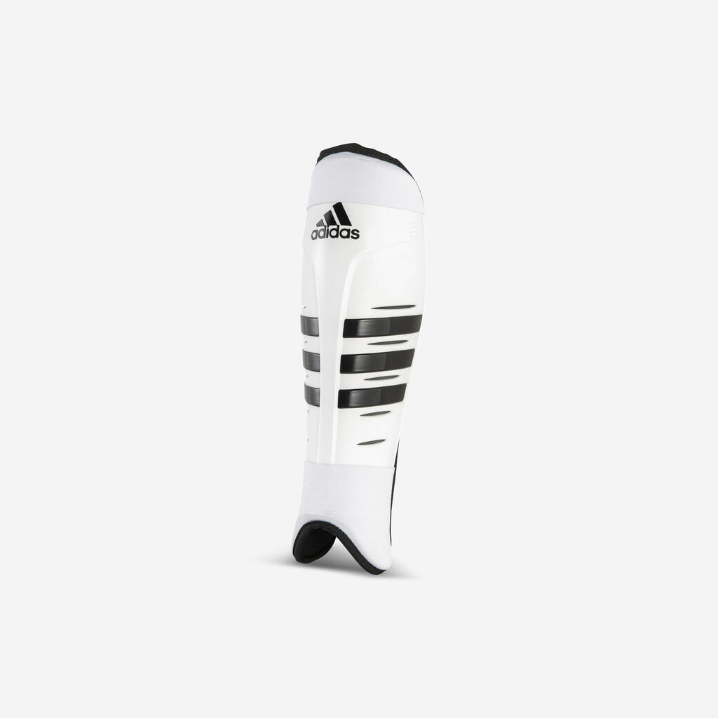 Adult High Intensity Field Hockey Shin Guard - White/Black