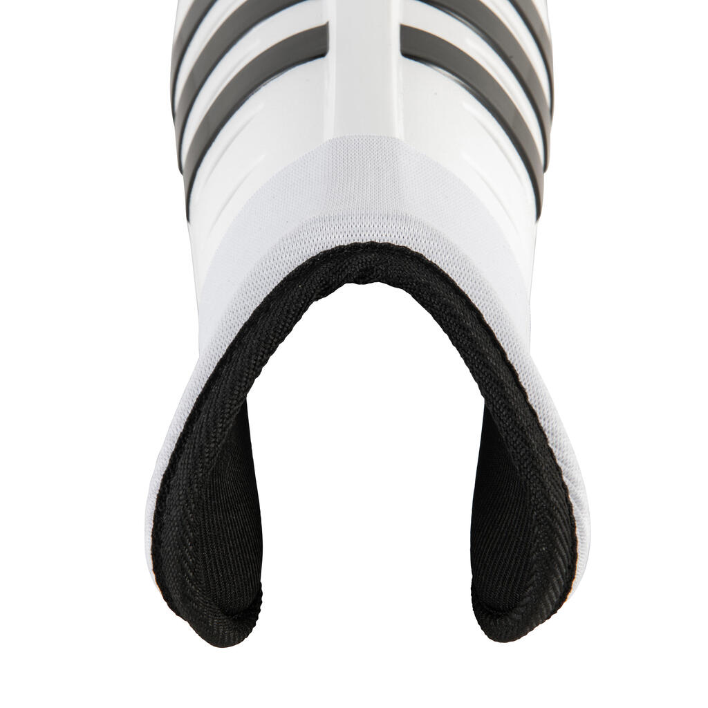 Adult High Intensity Field Hockey Shin Guard - White/Black