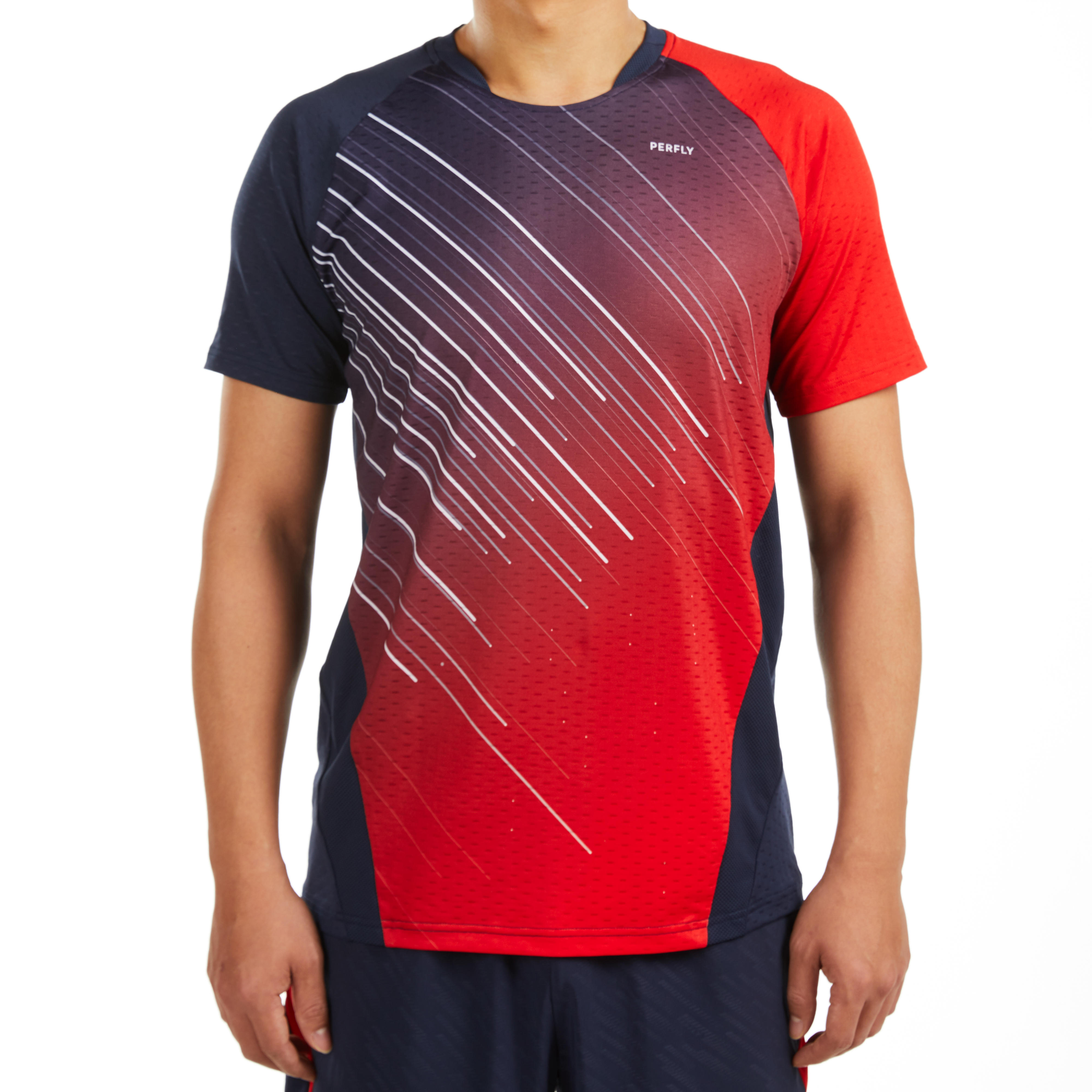 

T-Shirt 560  Navy Red -  By PERFLY | Decathlon, Blue/red