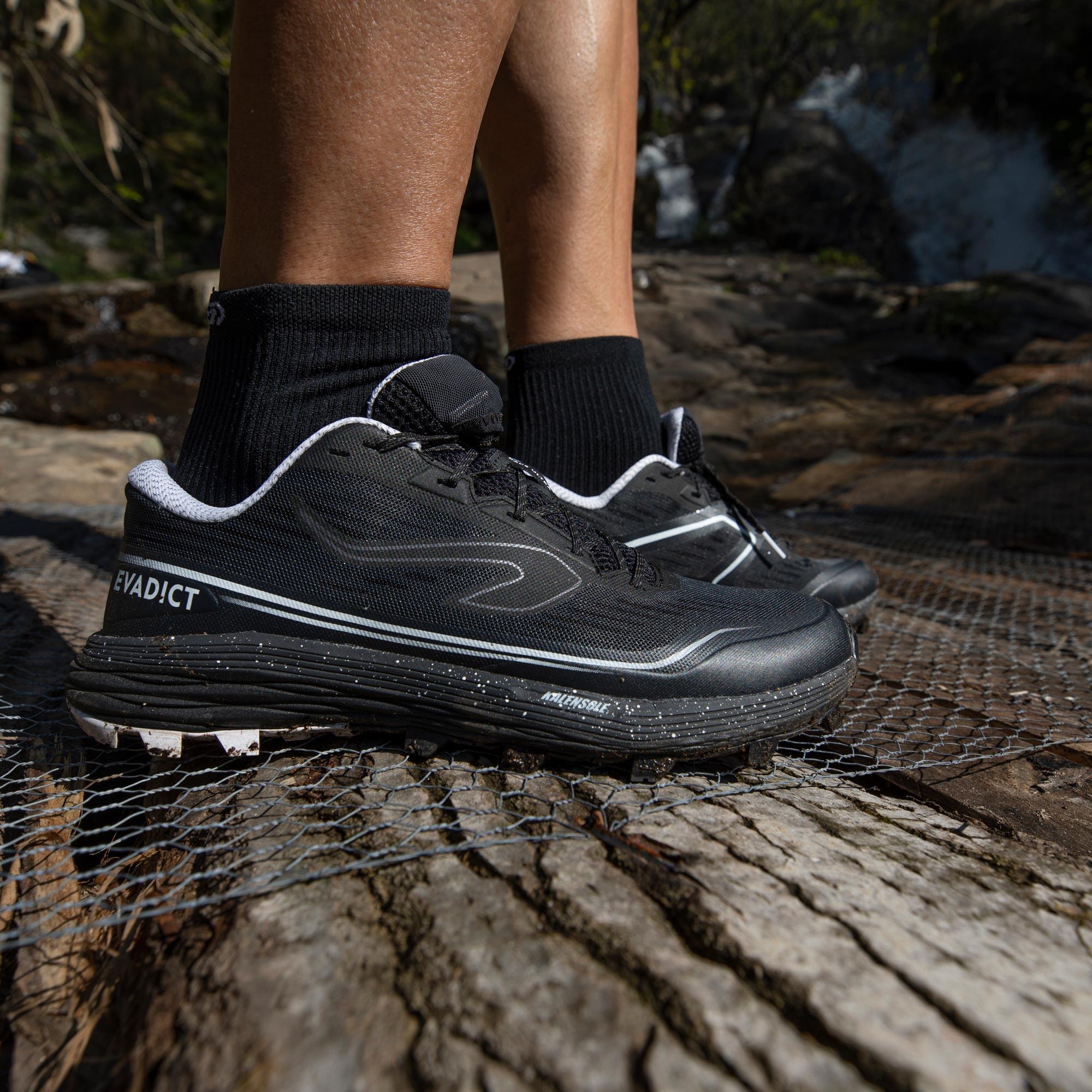 MEN'S RACE ULTRA TRAIL RUNNING SHOES - BLACK/WHITE 17/18
