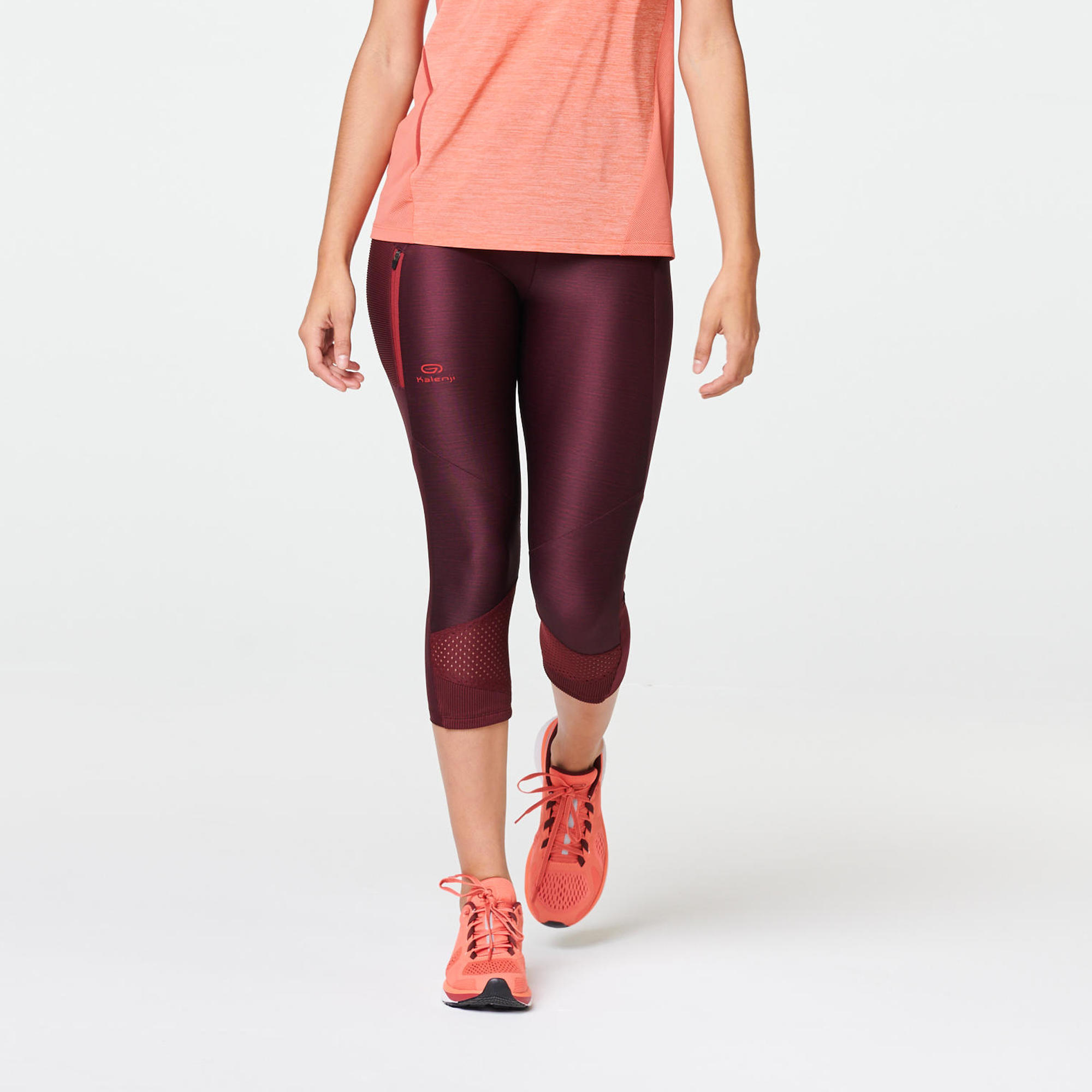 maroon running leggings