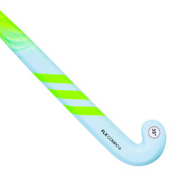 Kids' Fibreglass Mid Bow Hockey Stick FLX24 Compo 6 - Light Blue/Green  ADIDAS - Decathlon
