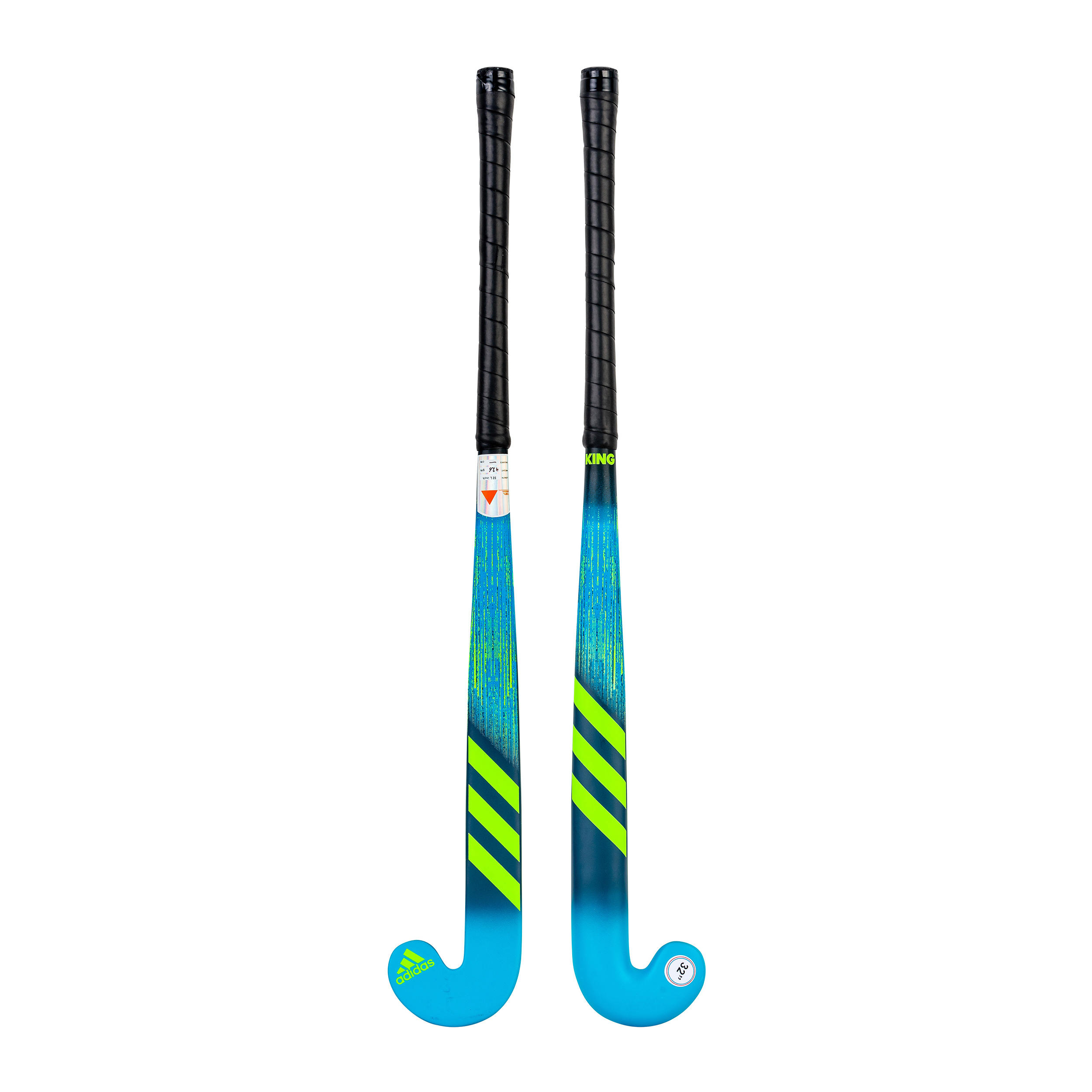 Kids' Wood Field Hockey Stick K17 King - Blue/Green 6/12