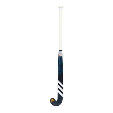 Op het randje top deeltje Adult Field Hockey Advanced 90% Carbon Mid Bow Stick LX24 Carbon -  Blue/White - Decathlon
