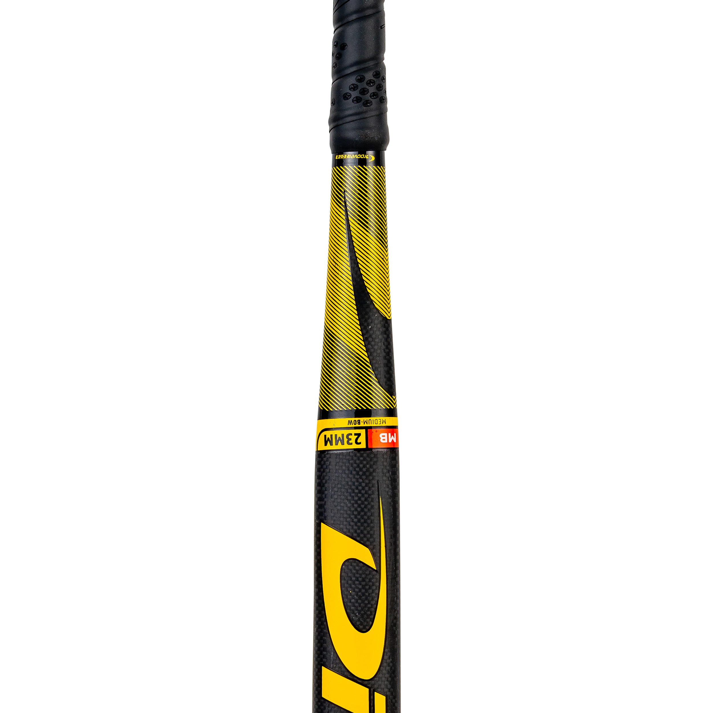 Kids' Advanced 40% Carbon Low Bow Field Hockey Stick Carbotec C40 - Gold/Black 12/12