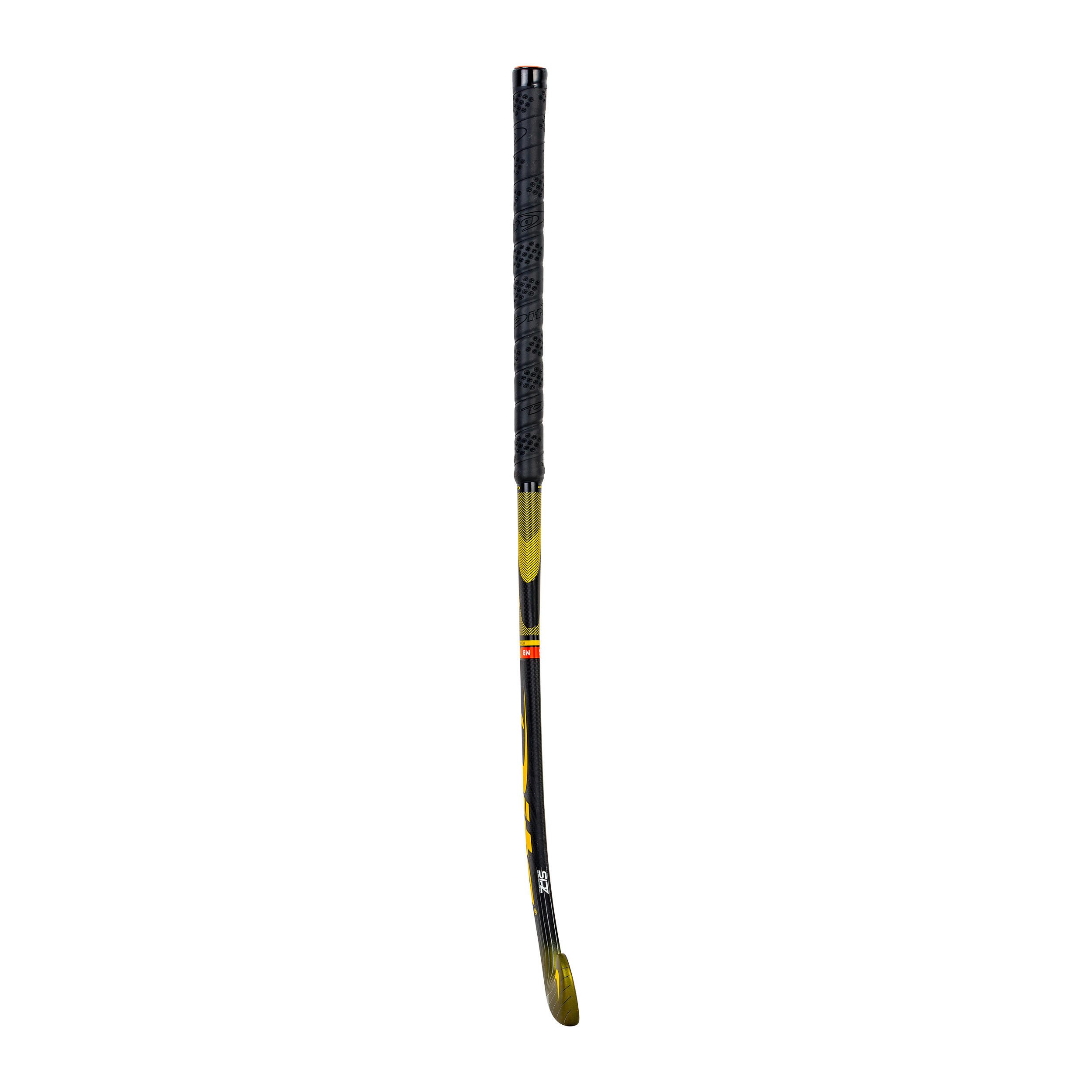 Kids' Advanced 40% Carbon Low Bow Field Hockey Stick Carbotec C40 - Gold/Black 9/12