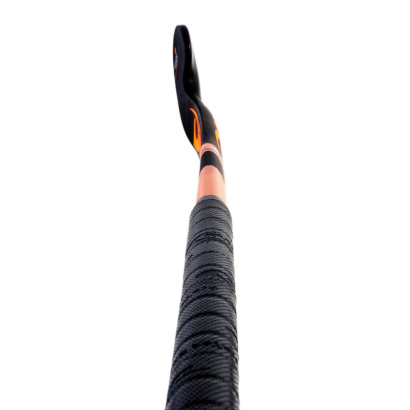 Hockeystick voor expert volwassenen xlowbow 100% carbon CarboTec Pro zwart