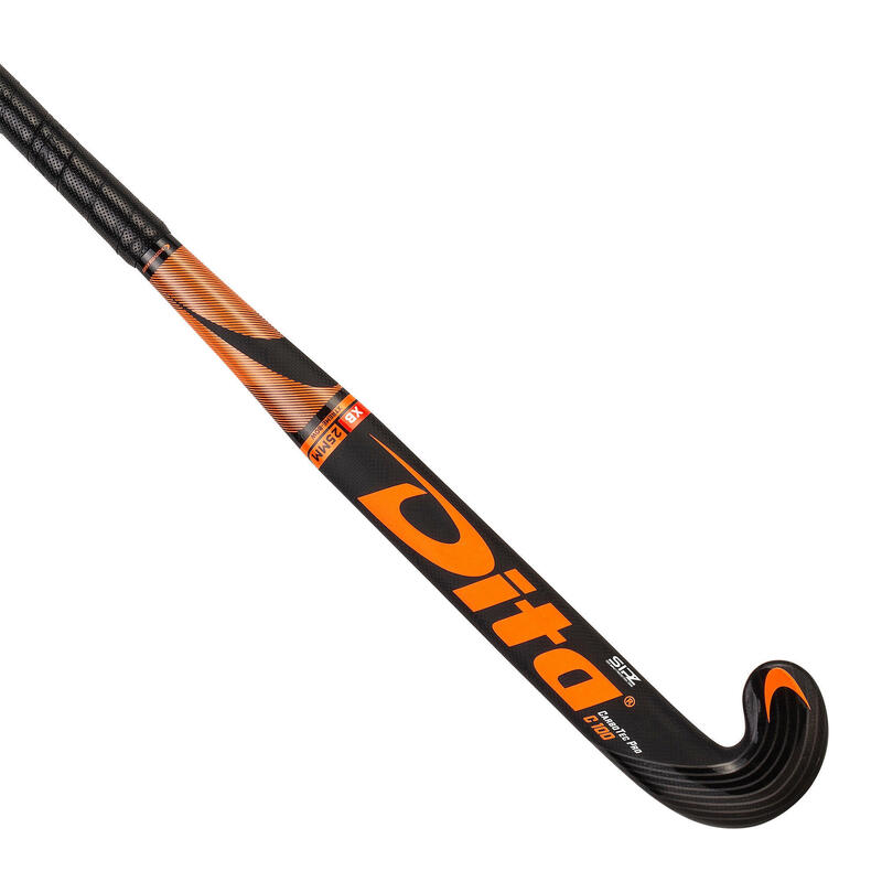 Stick de hockey sur gazon adulte expert Xlowbow 100% Carbone CarboTec Pro Noir