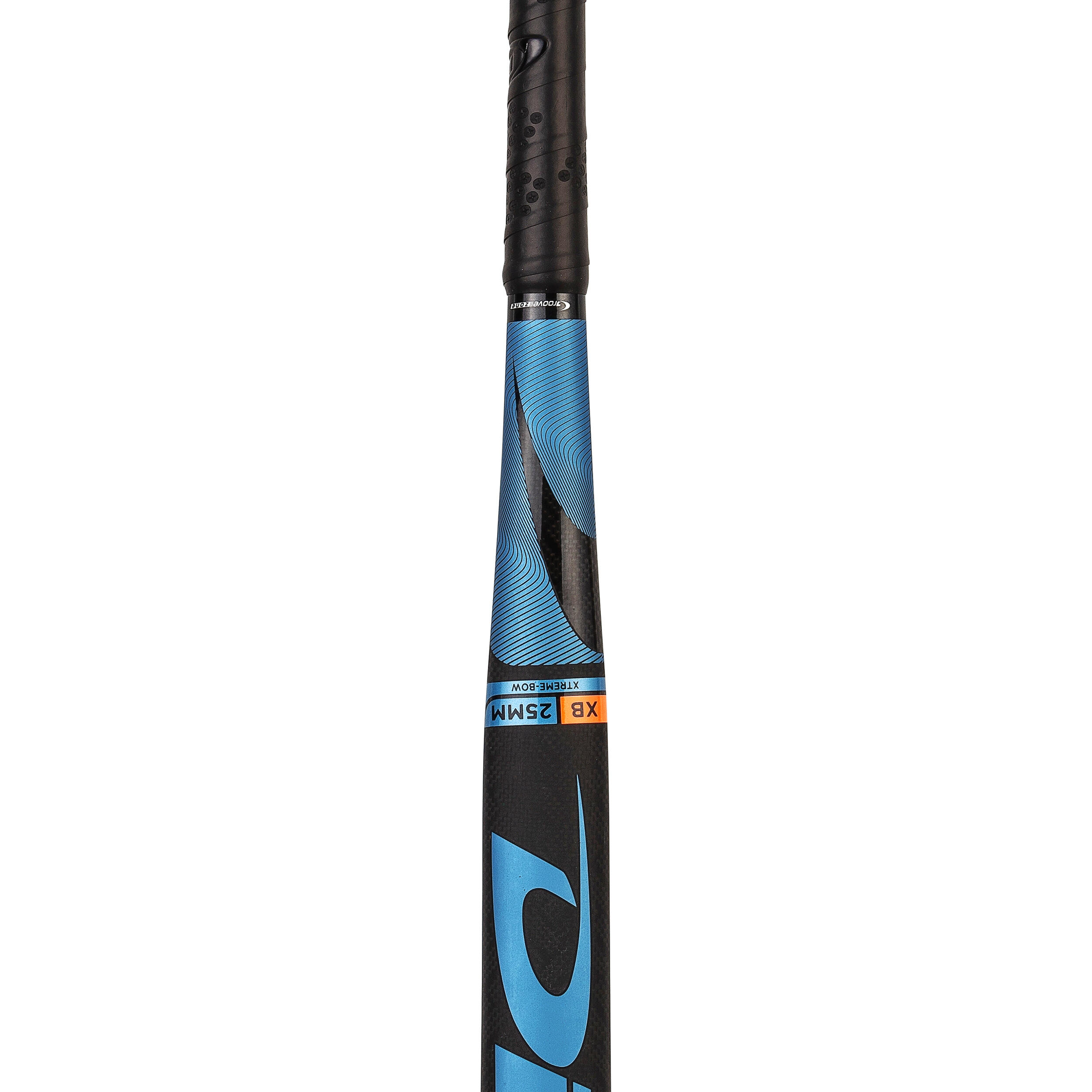 Adult Field Hockey Advanced 70% Carbon X-Low Bow Stick CompoTec C70 - Black/Blue 12/12