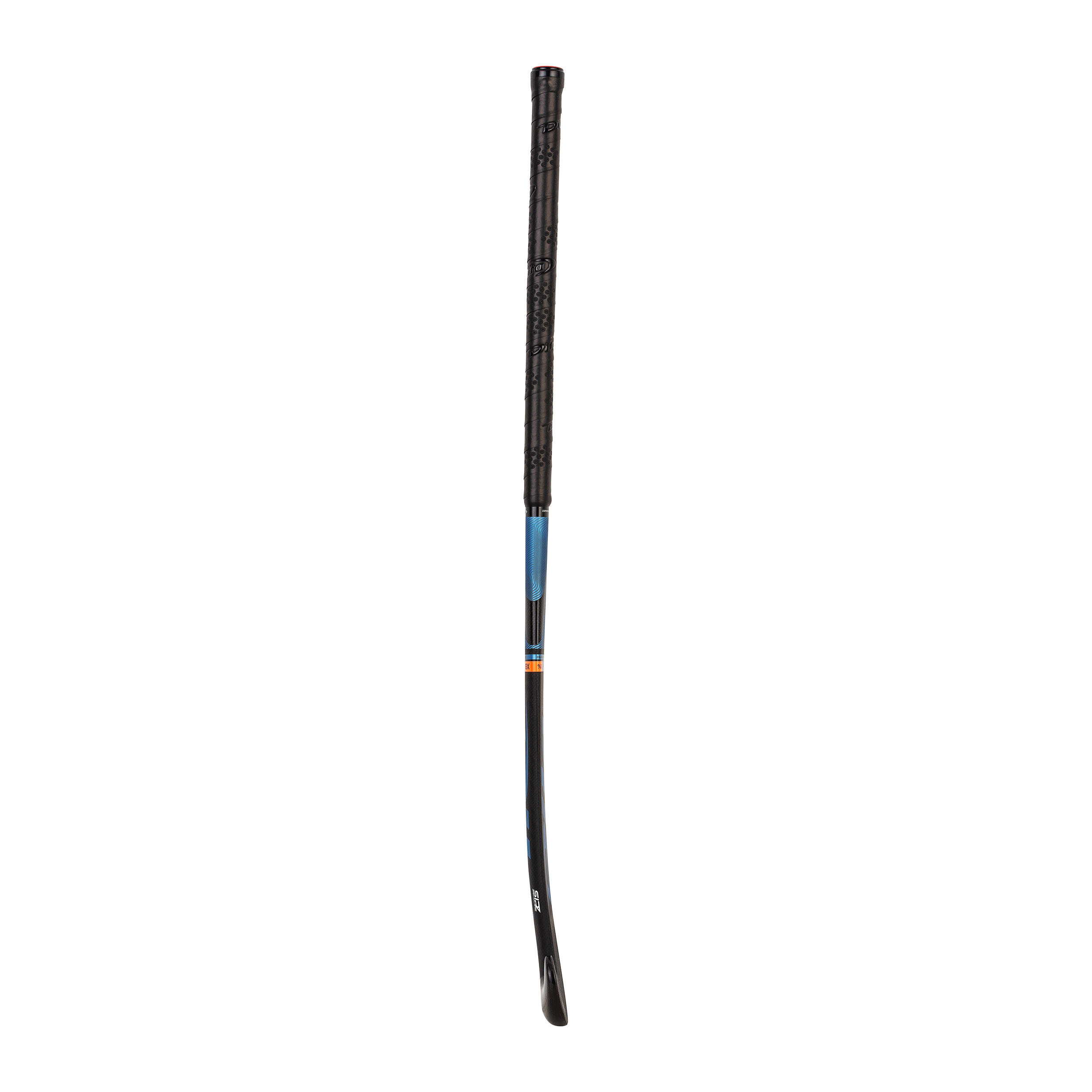 Adult Field Hockey Advanced 70% Carbon X-Low Bow Stick CompoTec C70 - Black/Blue 9/12