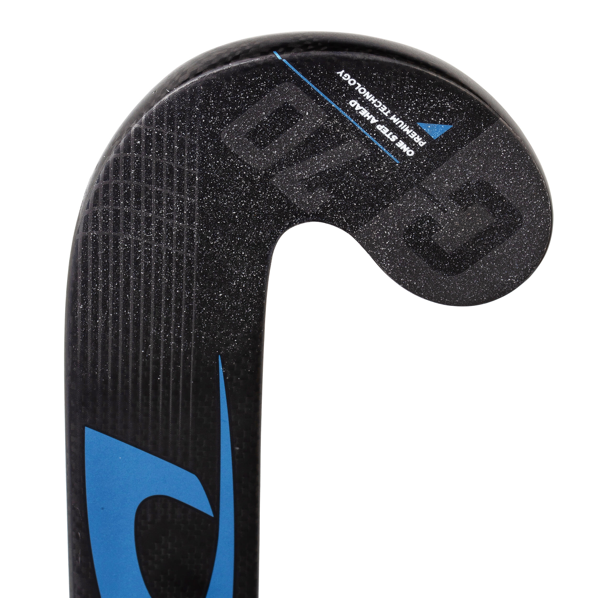 Adult Field Hockey Advanced 70% Carbon X-Low Bow Stick CompoTec C70 - Black/Blue 2/12