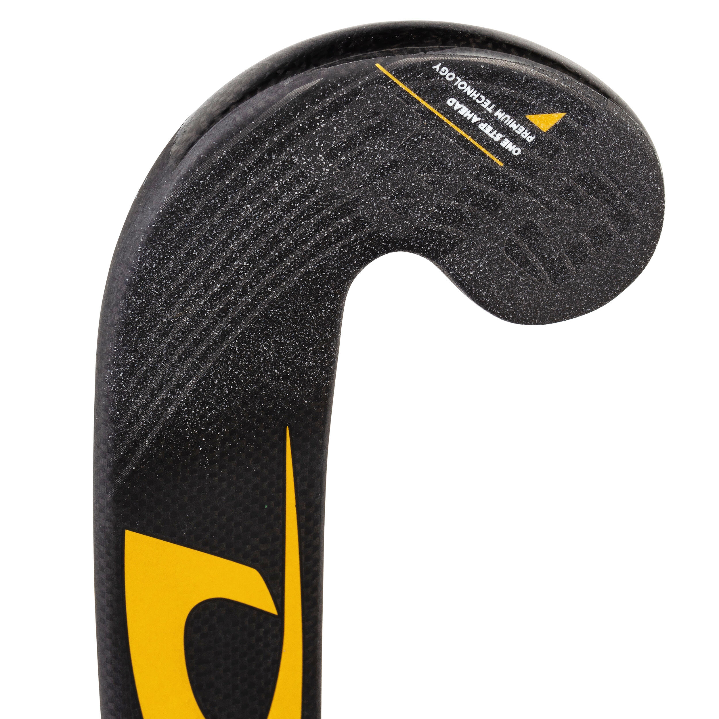 Adult Field Hockey Advanced 80% Carbon Mid Bow Stick CarboTec C80 - Black/Gold 11/12