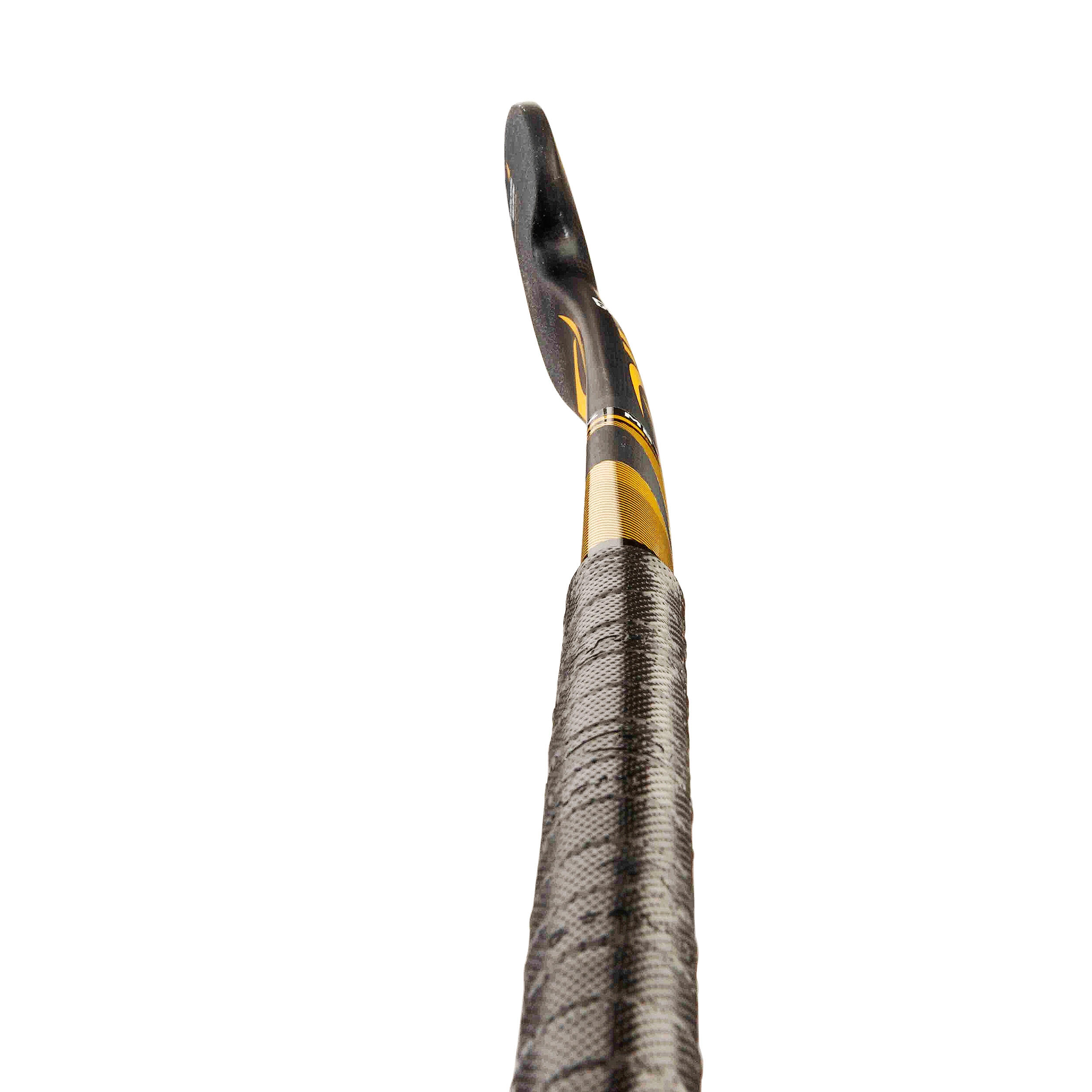 Adult Field Hockey Advanced 80% Carbon Mid Bow Stick CarboTec C80 - Black/Gold 7/12