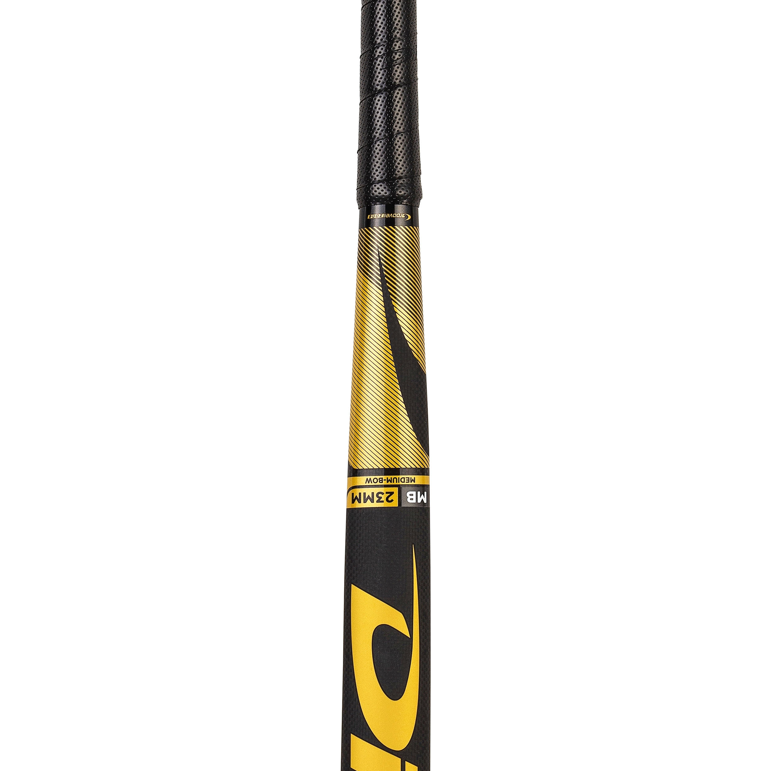 Adult Field Hockey Advanced 80% Carbon Mid Bow Stick CarboTec C80 - Black/Gold 5/12