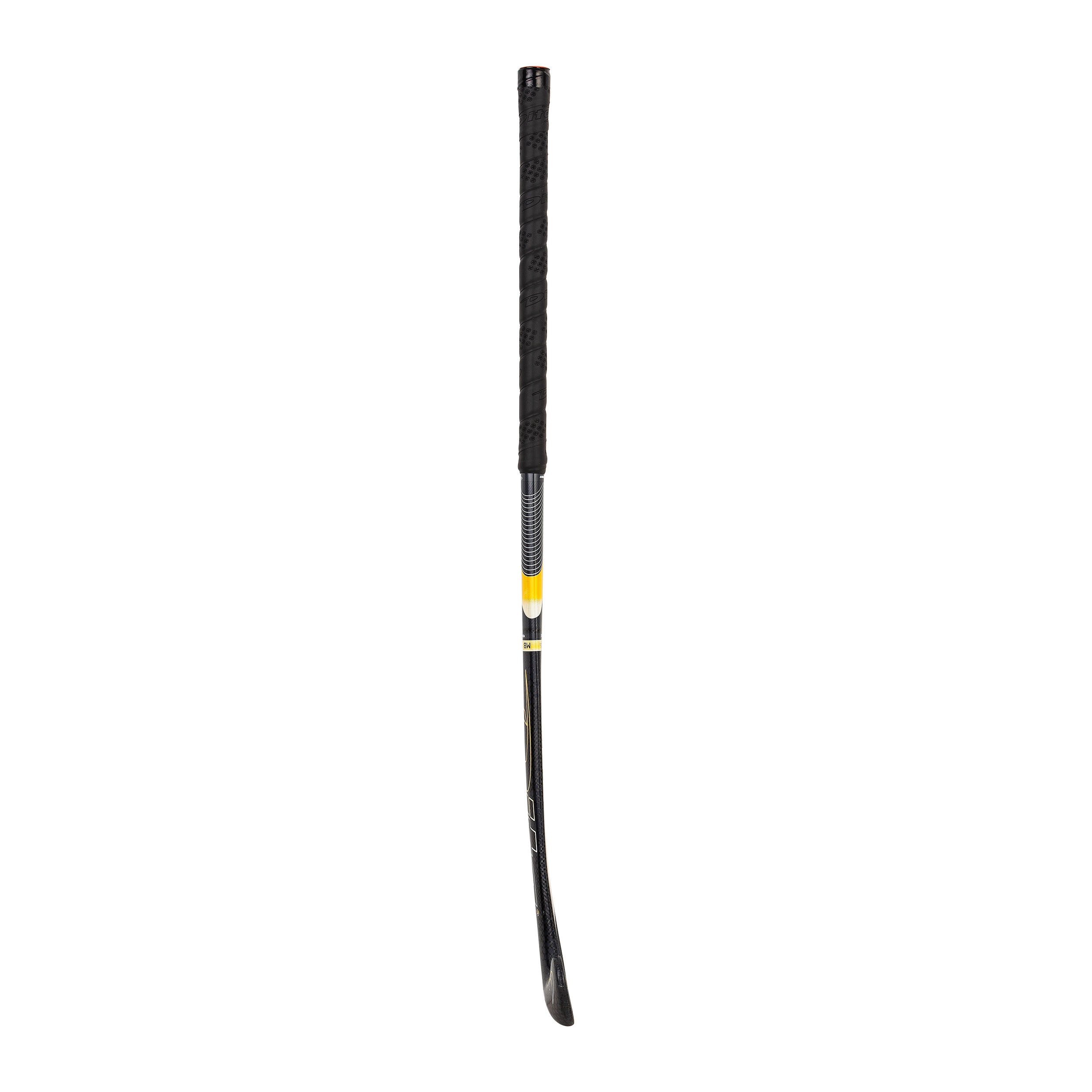 Teens' 20% Carbon Mid Bow Field Hockey Stick Fibertec C20 - Black/Gold 8/10