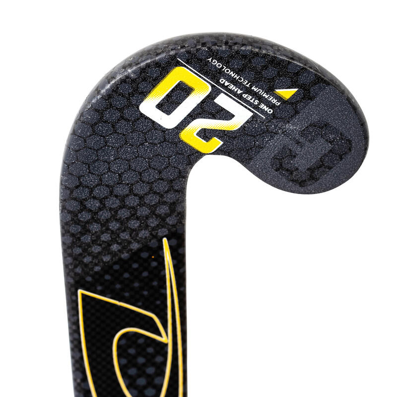 Hockeystick kind Fibertec C20 mid bow, 20 carbon roze DITA