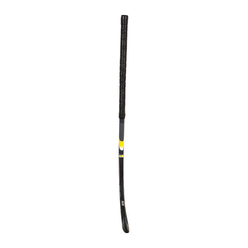 Hockeystick gevorderde volwassenen low bow 45% carbon FiberTec C45 zwart/goud