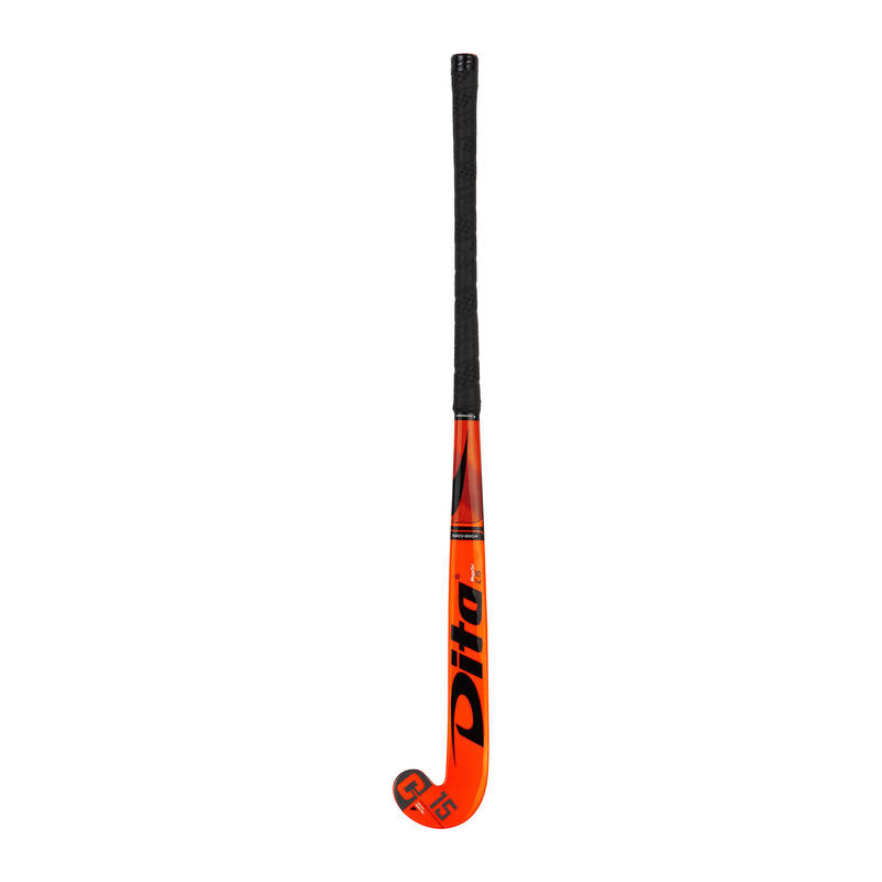 Stick de hockey sur gazon enfant bois Megatec C15 orange