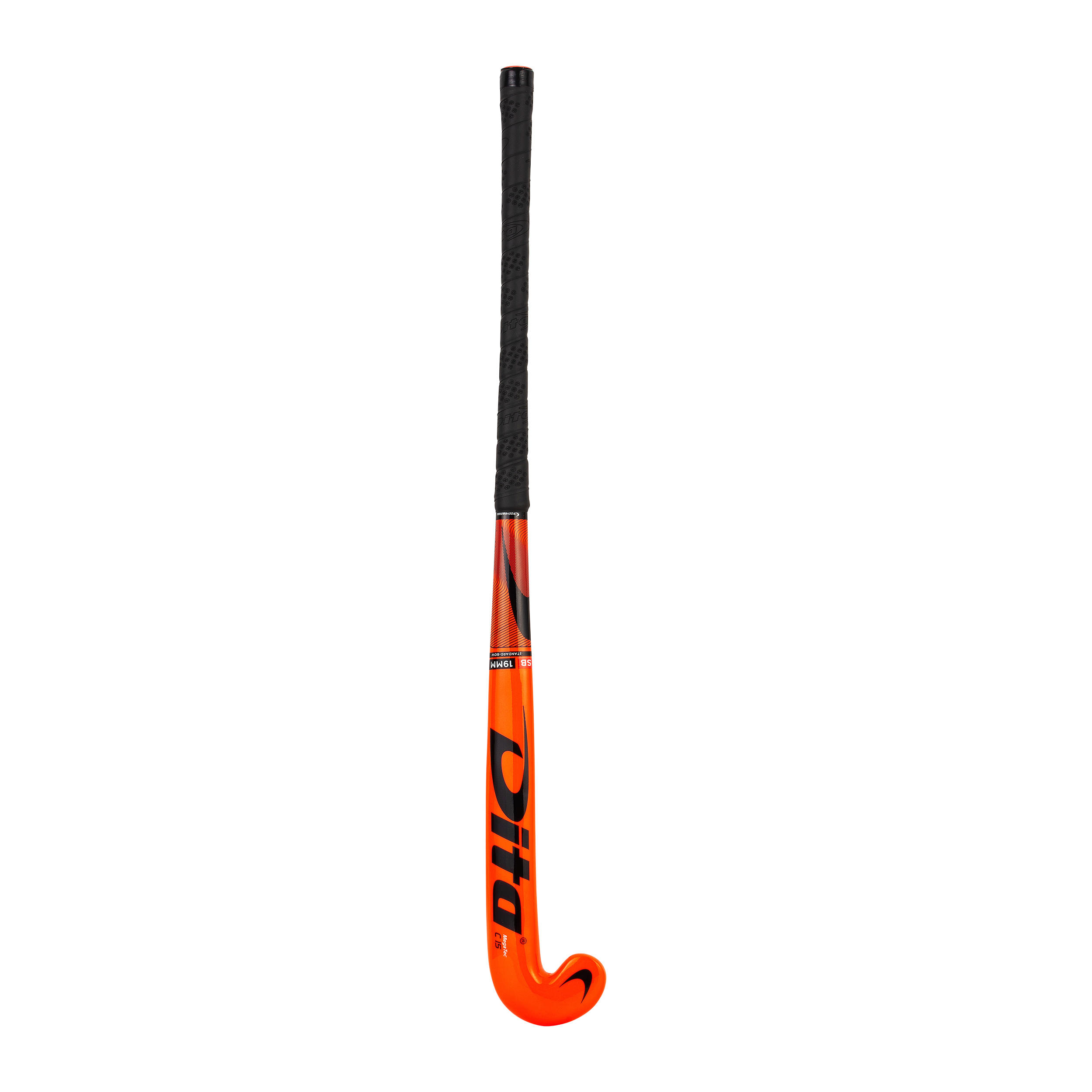 Kids' Wood Field Hockey Stick Megatec C15 - Orange 4/10