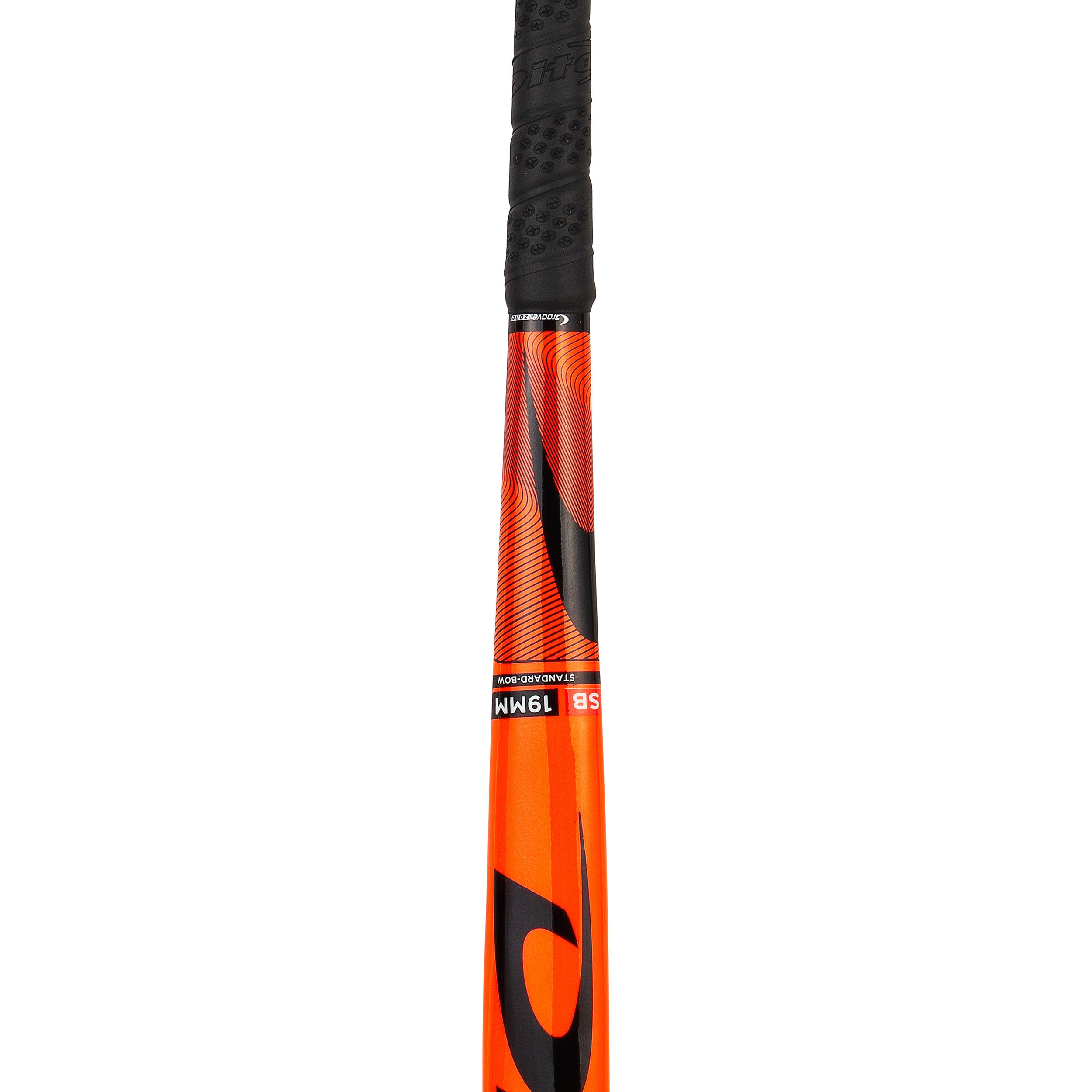 Kids' Wood Field Hockey Stick Megatec C15 - Orange 10/10