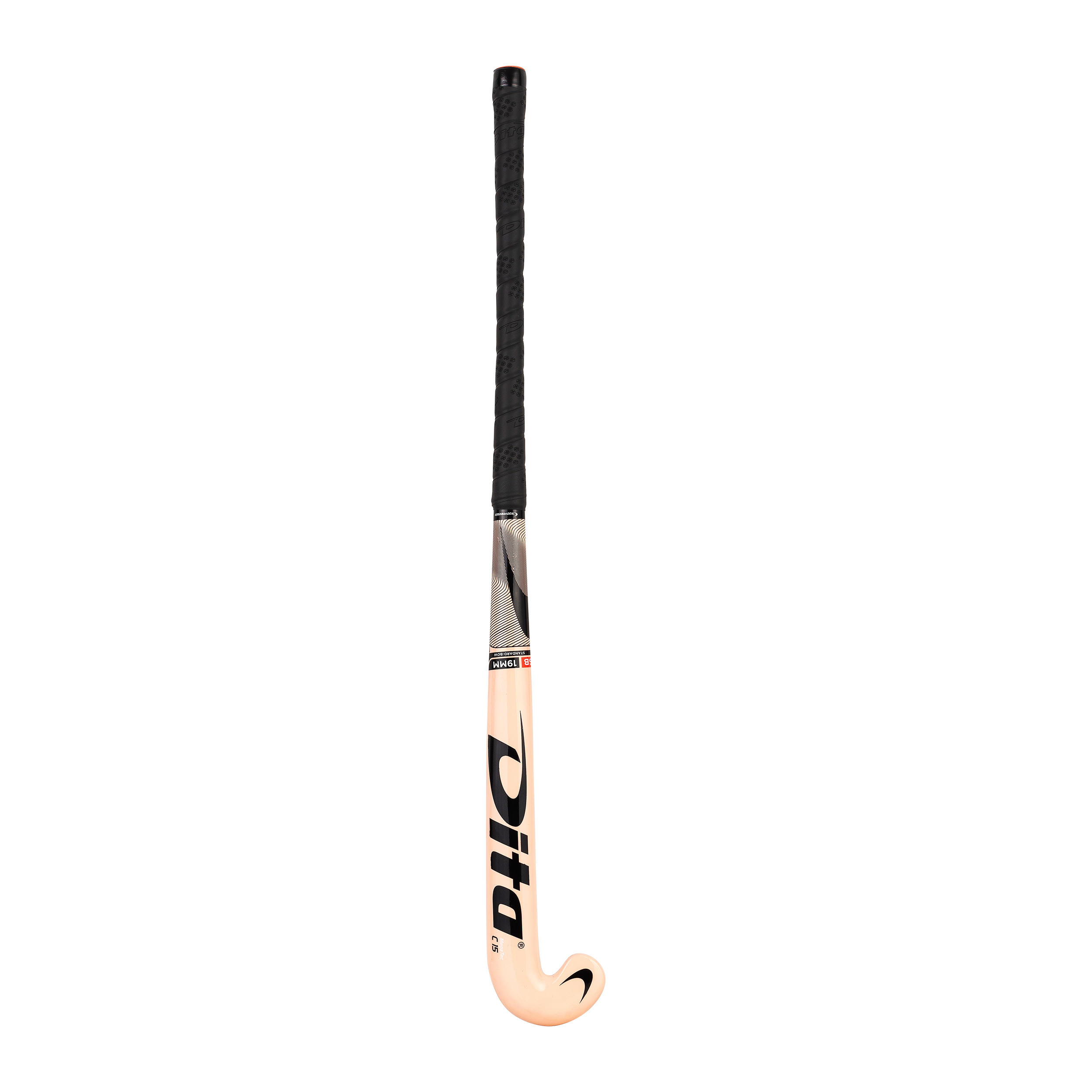 Stick de hockey sur gazon enfant bois Megatec C15 rose 5/10